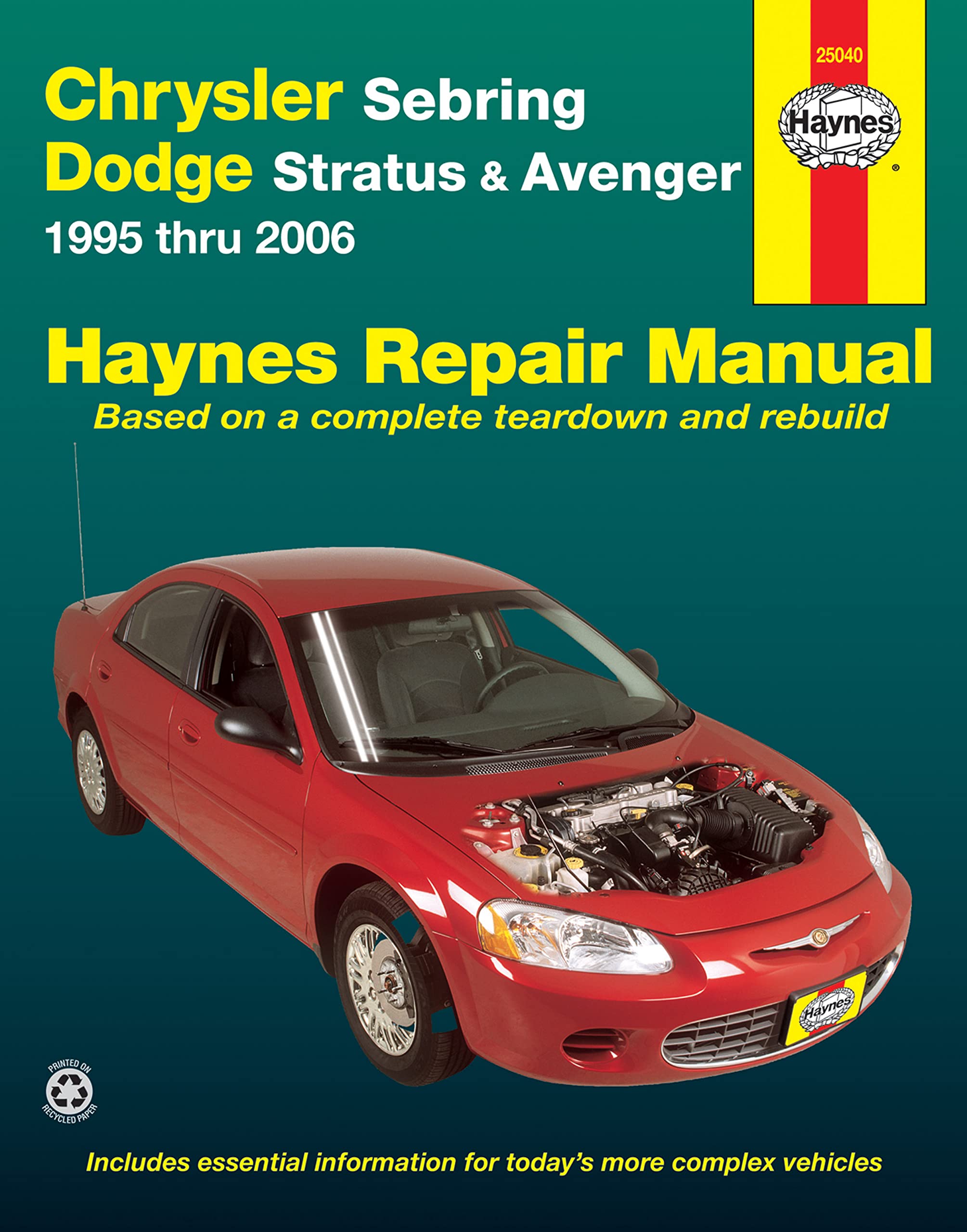 Chrysler Sebring & Dodge Stratus/Avenger (9506) Haynes Manual (Usa) (Paperback)