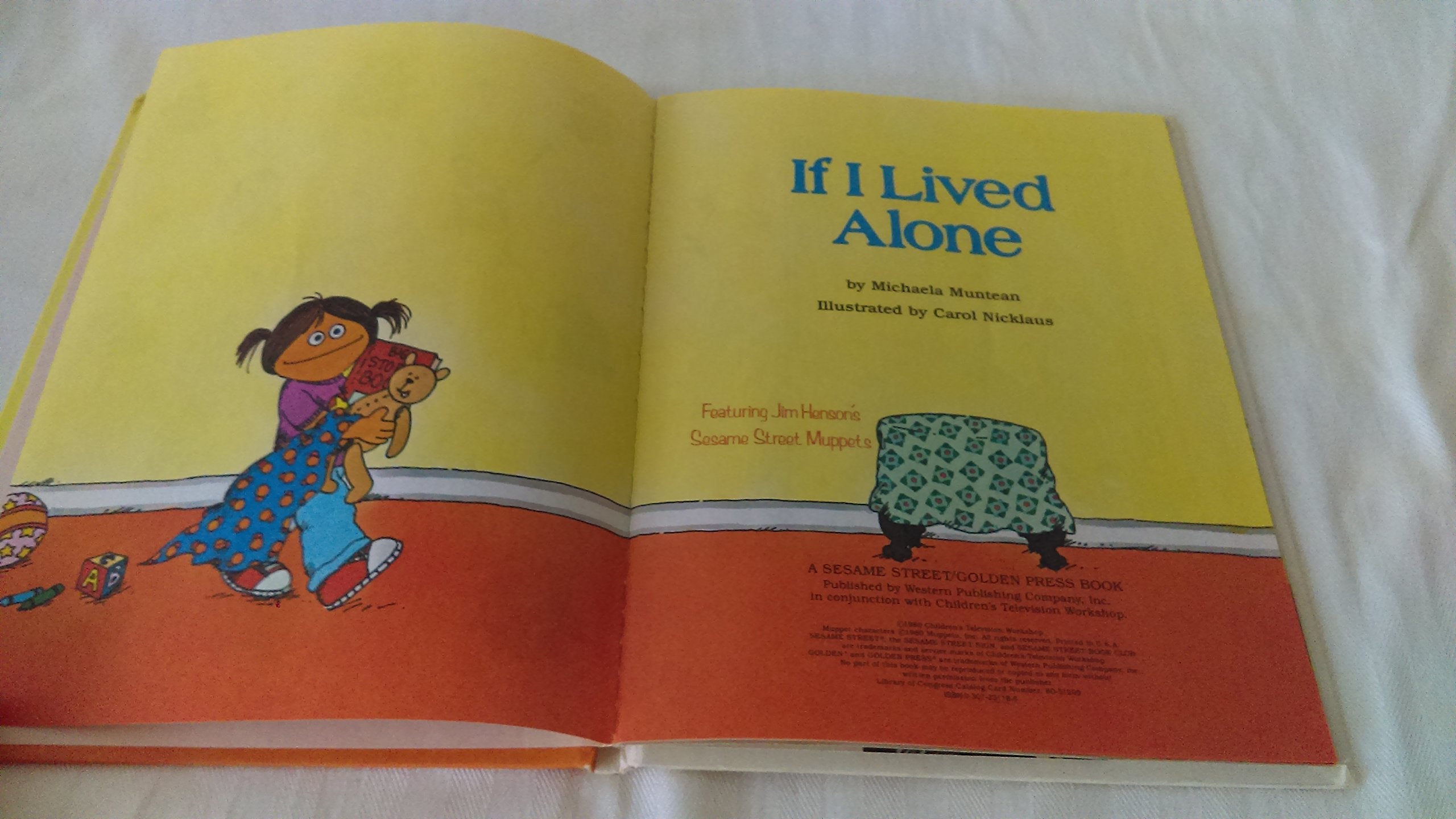 If I Lived Alone: Featuring Jim Henson's Sesame Street Muppets,Used