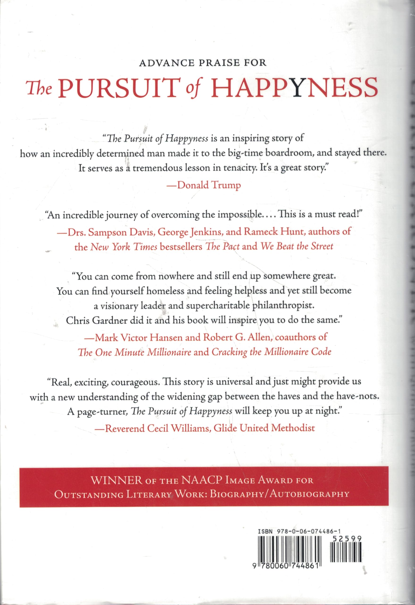 The Pursuit of Happyness: An NAACP Image Award Winner,Used