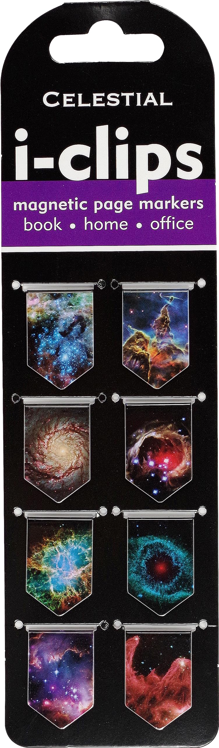 Celestial Iclips Magnetic Page Markers (Set Of 8 Magnetic Bookmarks)