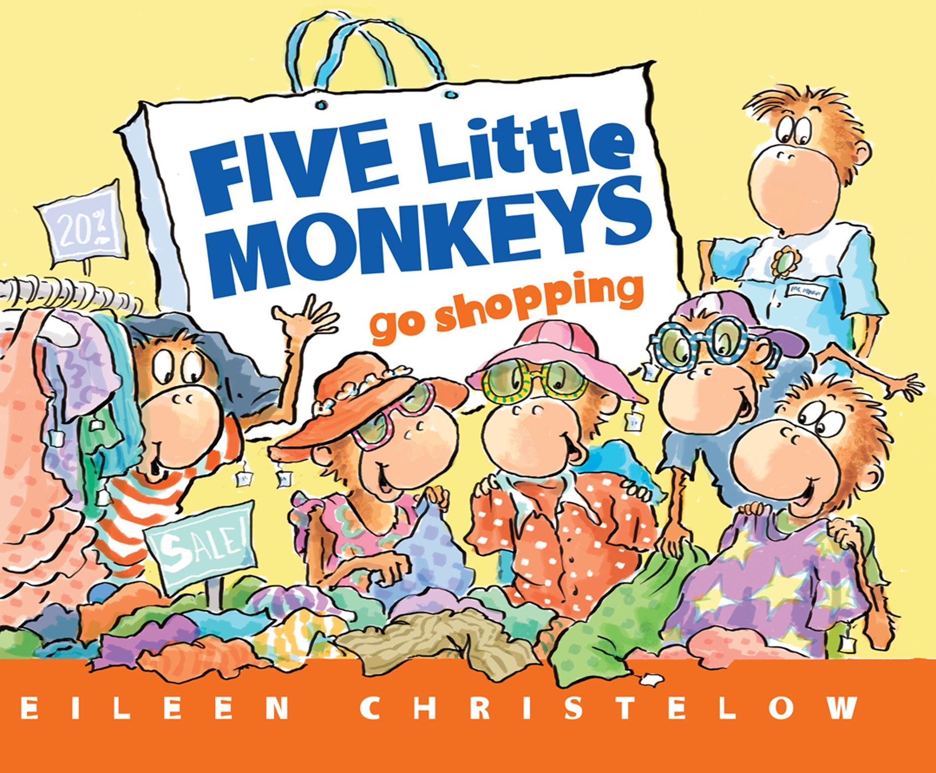 Five Little Monkeys Go Shopping (Turtleback School & Library Binding Edition),Used