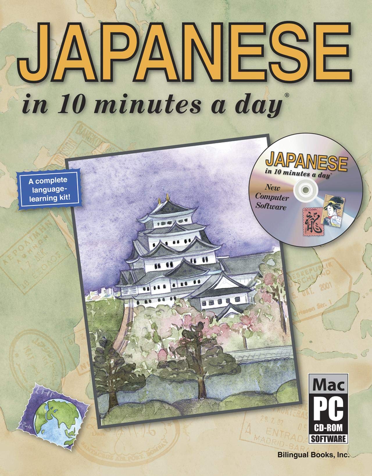 JAPANESE in 10 minutes a day with CDROM,Used