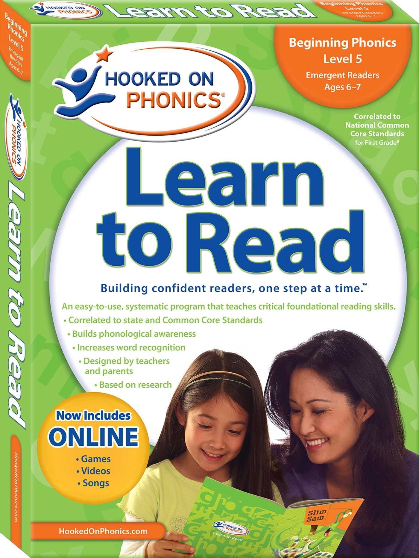 Hooked on Phonics Learn to Read  Level 5: Beginning Phonics (Emergent Readers  First Grade  Ages 67) (5),New