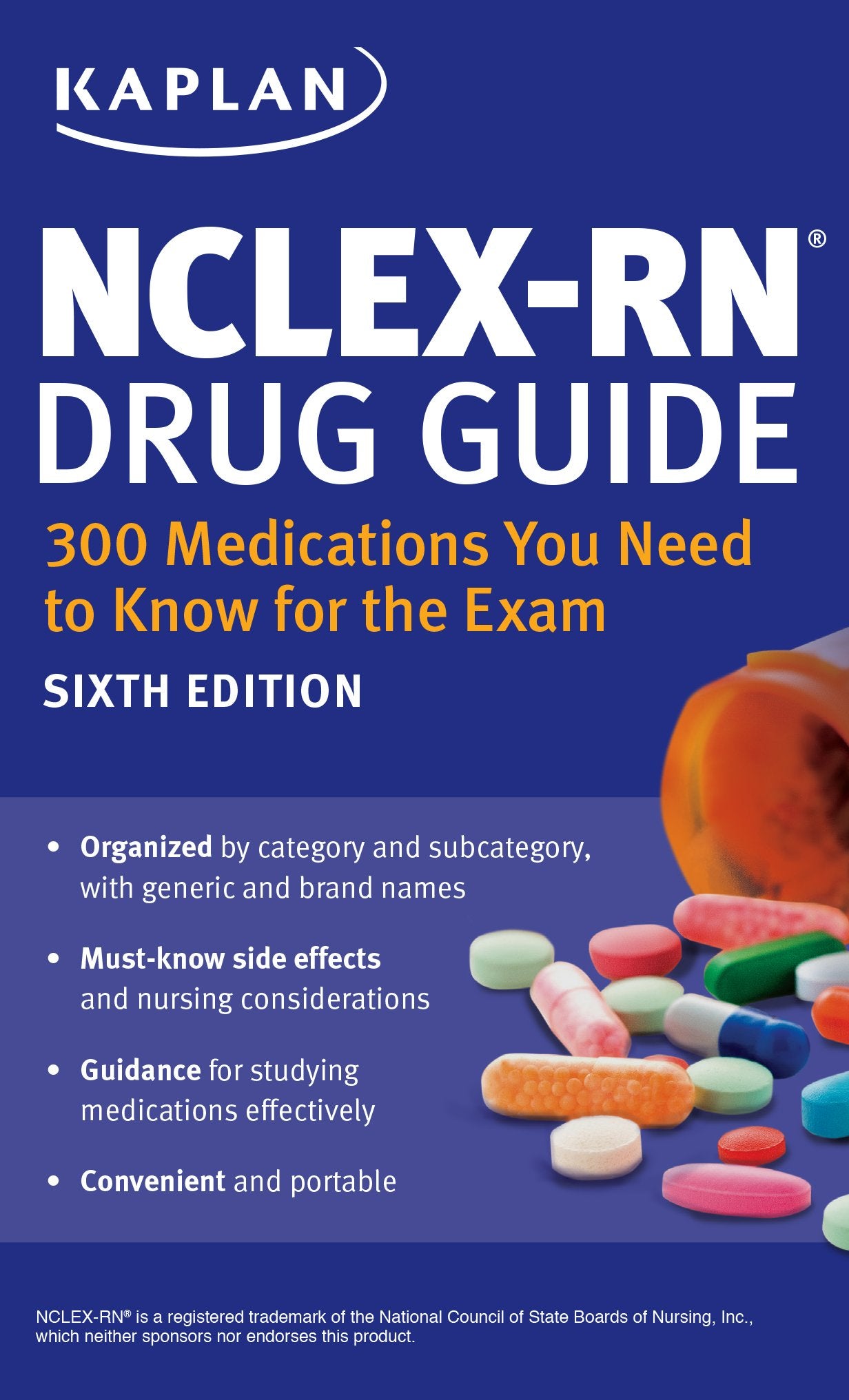 NCLEXRN Drug Guide: 300 Medications You Need to Know for the Exam (Kaplan Test Prep),Used