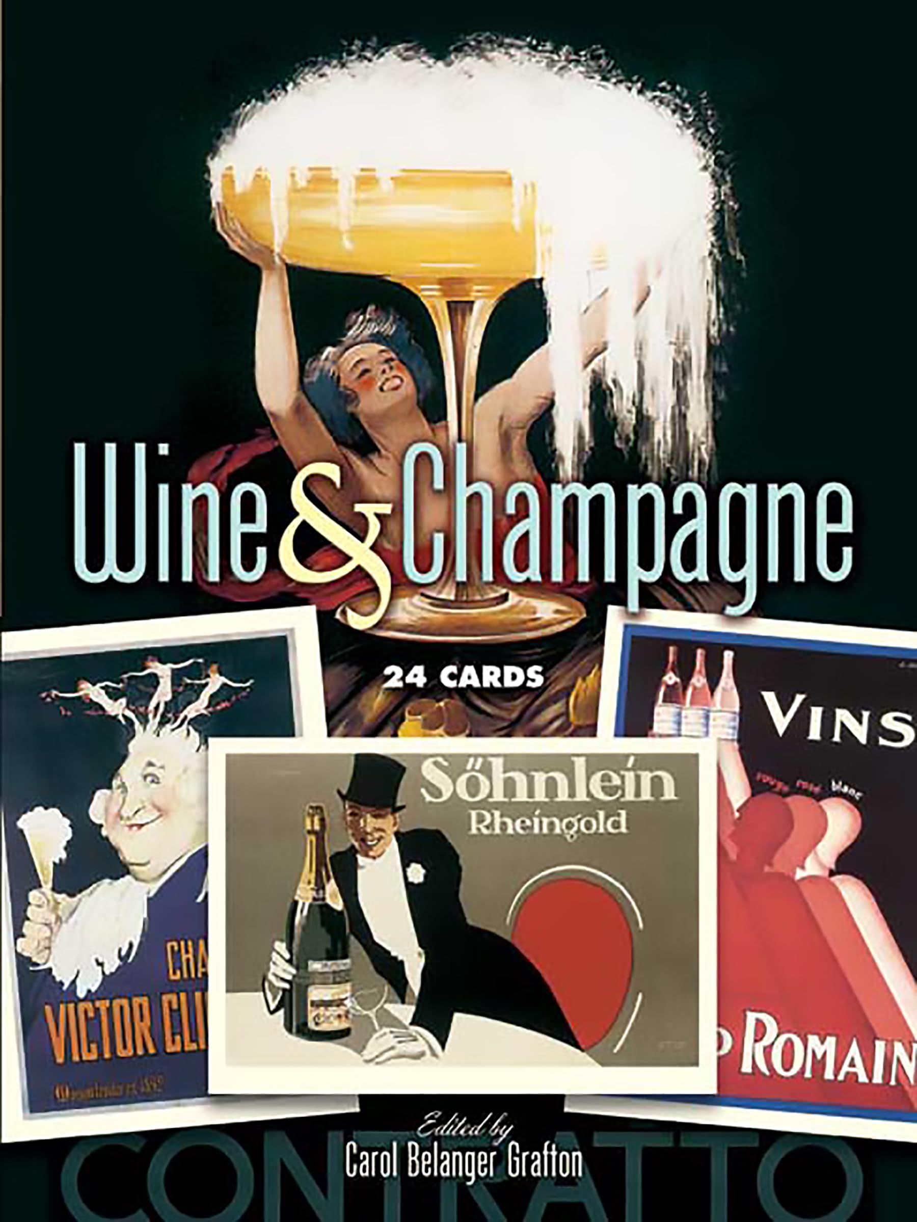 Wine and Champagne: 24 Cards (Dover Postcards),Used