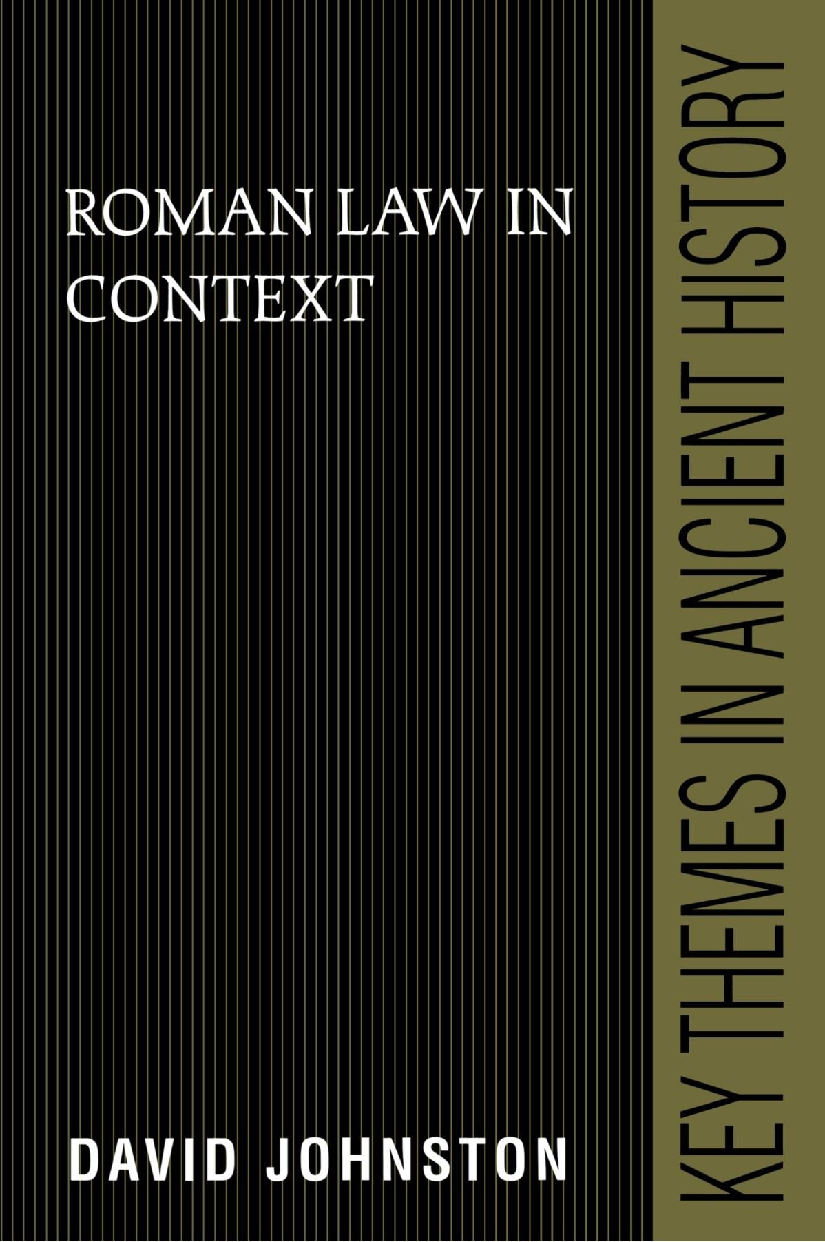 Roman Law in Context (Key Themes in Ancient History),New