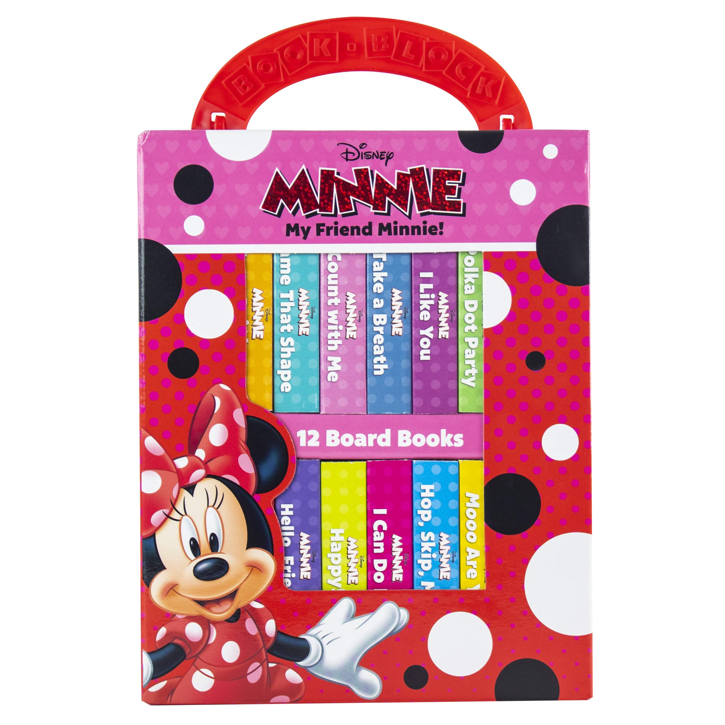 Disney My Friend Minnie Mouse My First Library 12 Board Book Block Set Great for Teaching First Words PI Kids,New