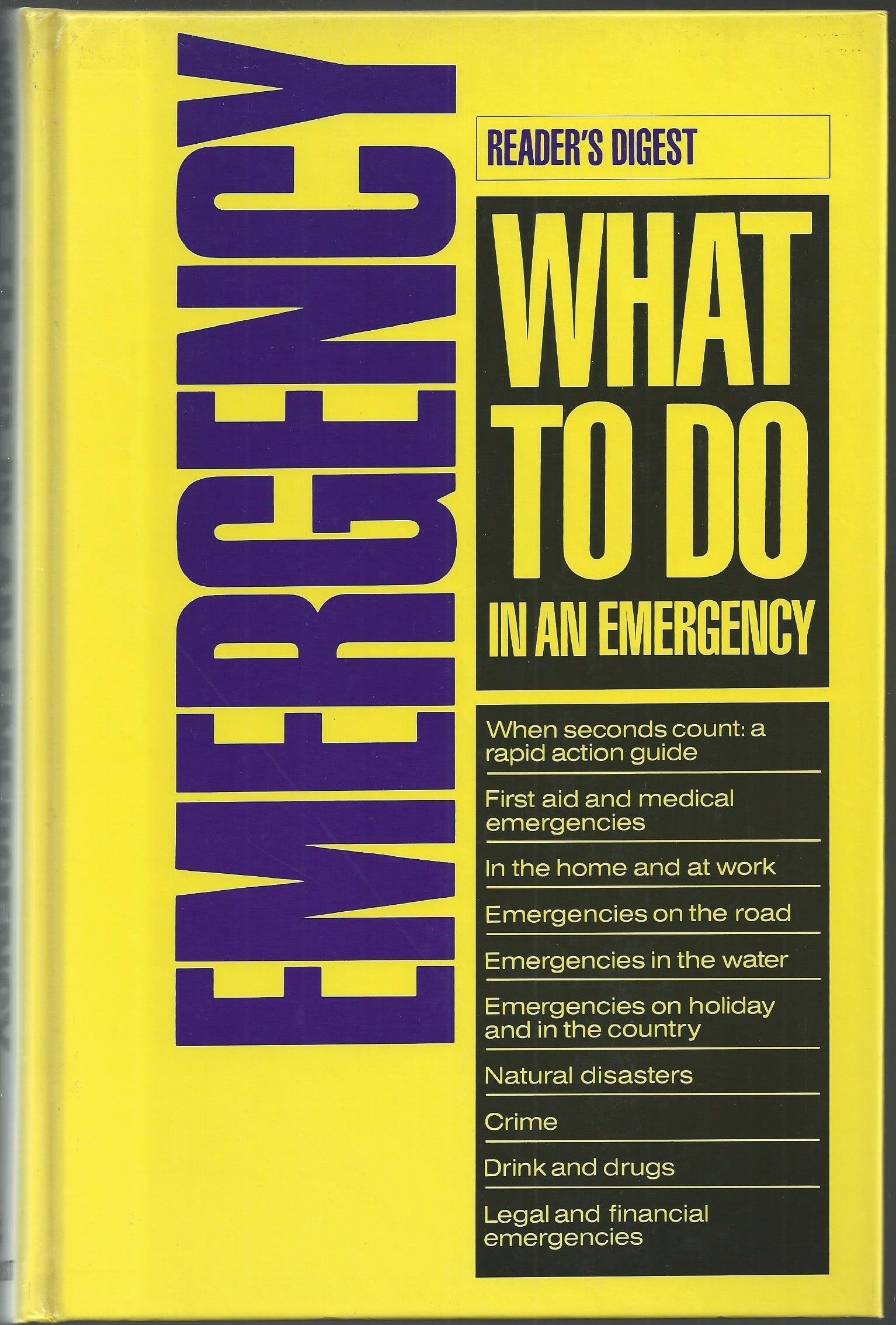 Readers Digest Emergency What to Do,New