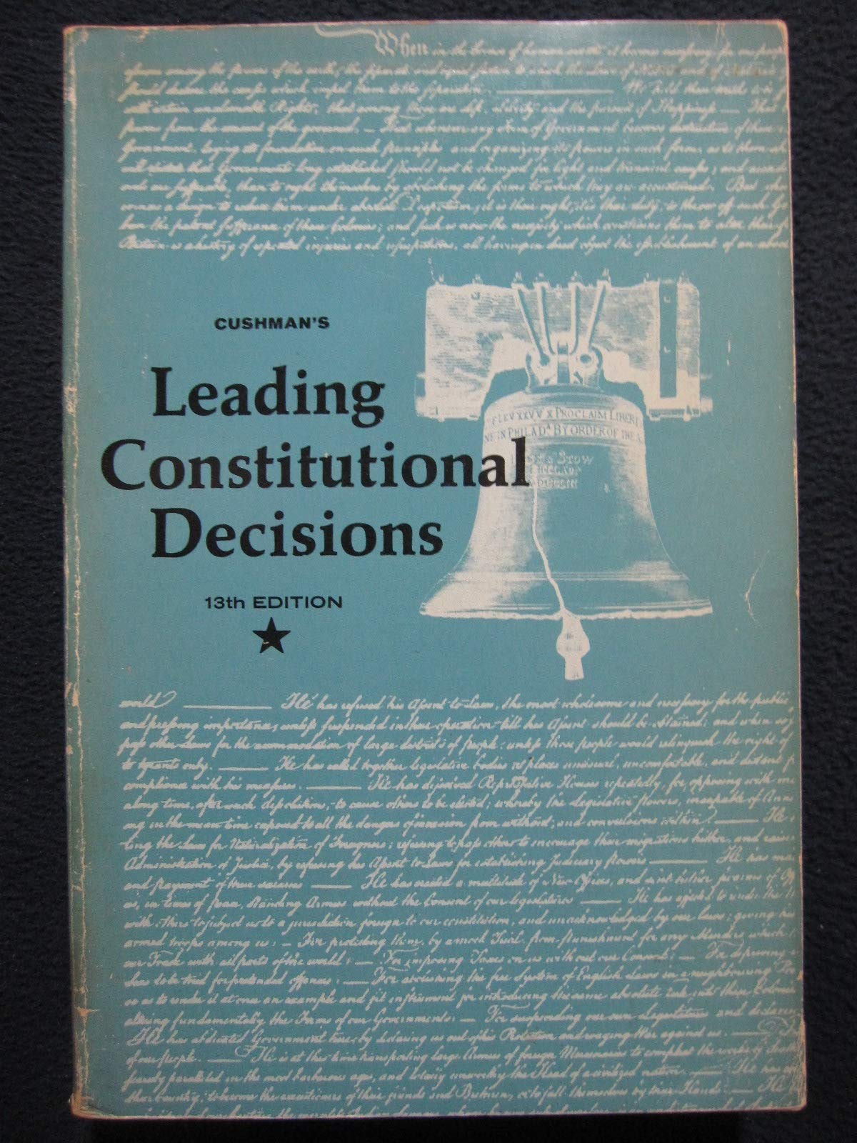 Leading Constitutional Decisions (Carleton Library),Used