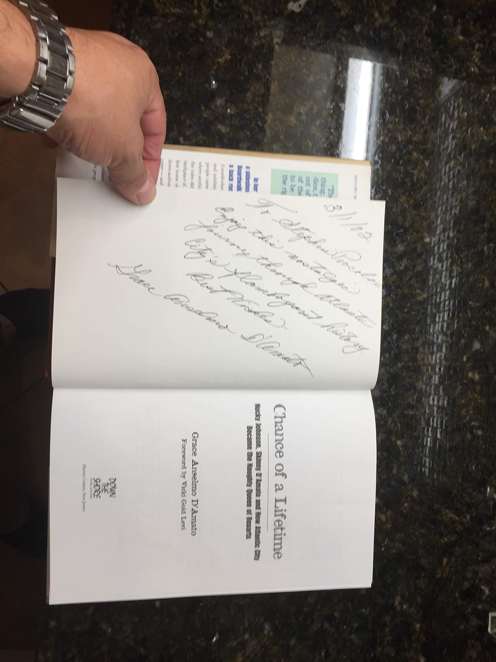 Chance of a Lifetime: Nucky Johnson, Skinny D'Amato, and How Atlantic City Became the Naughty Queen of Resorts,Used