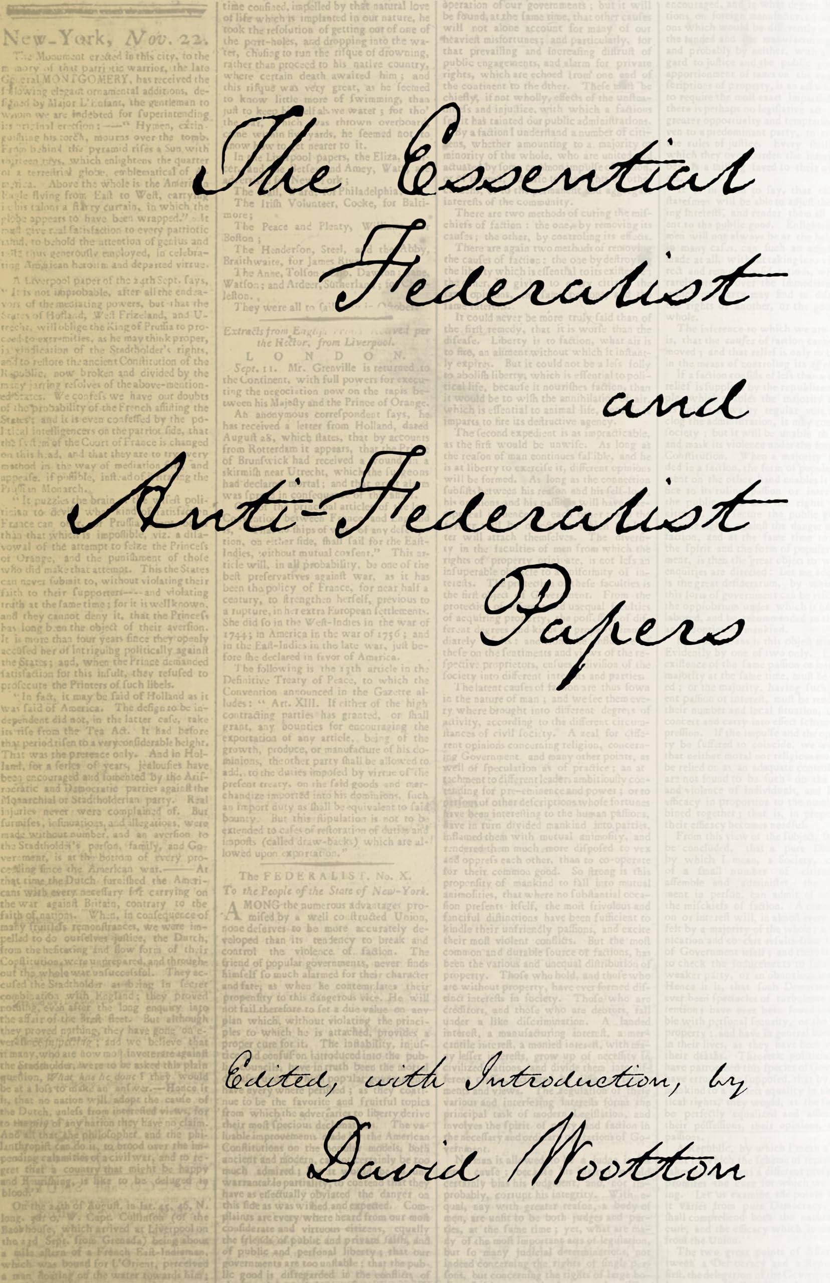 The Essential Federalist And Antifederalist Papers (Hackett Classics),New