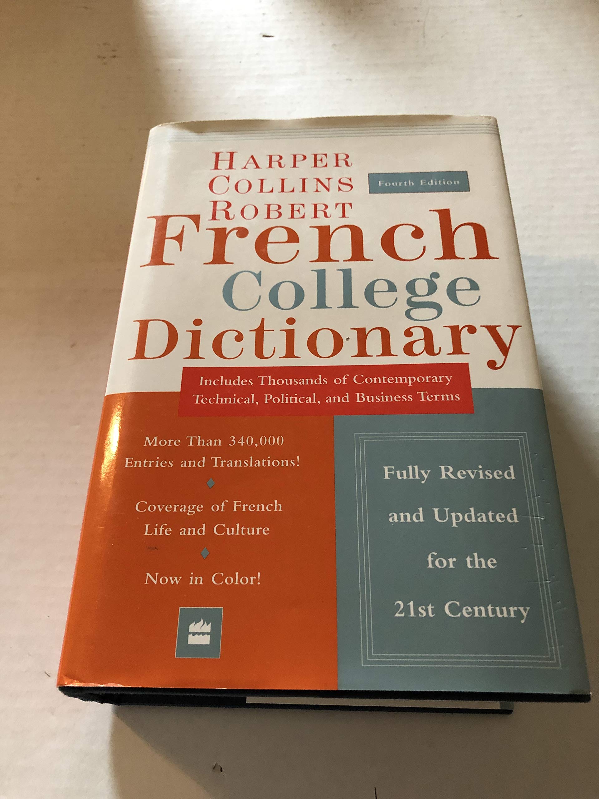 Collins Robert French College Dictionary, 4E,Used
