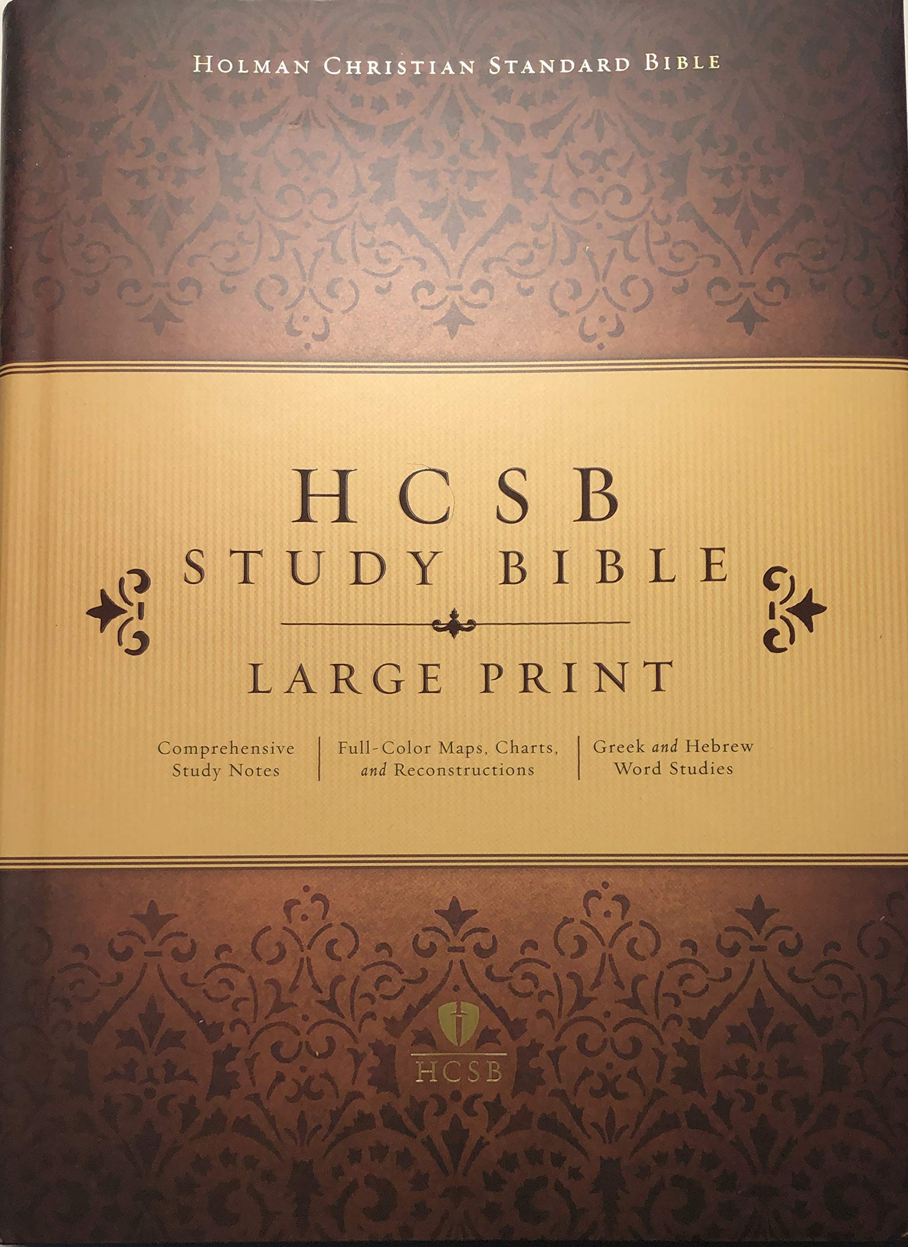 HCSB Large Print Study Bible, Hardcover,Used