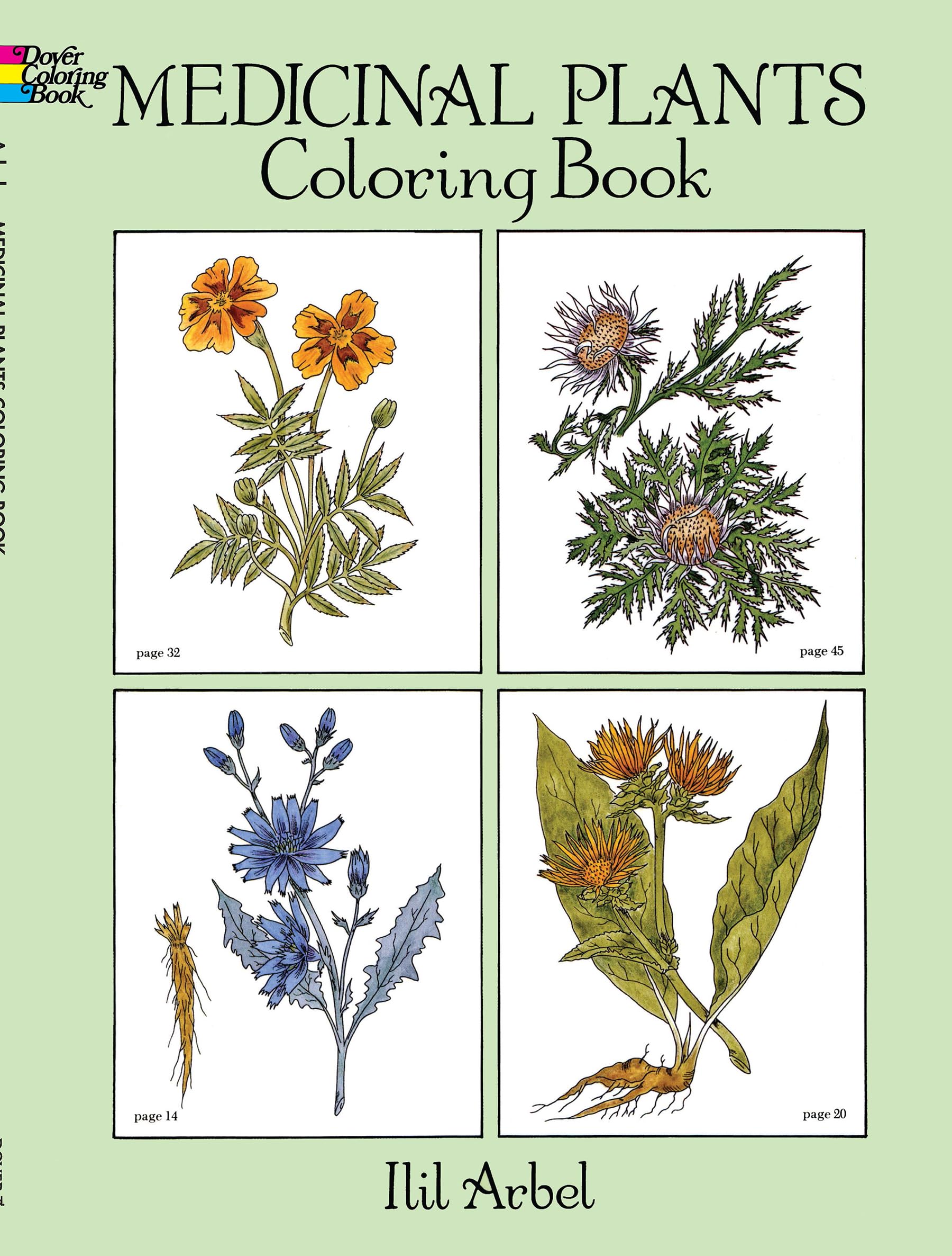 Medicinal Plants Coloring Book (Dover Nature Coloring Book),New