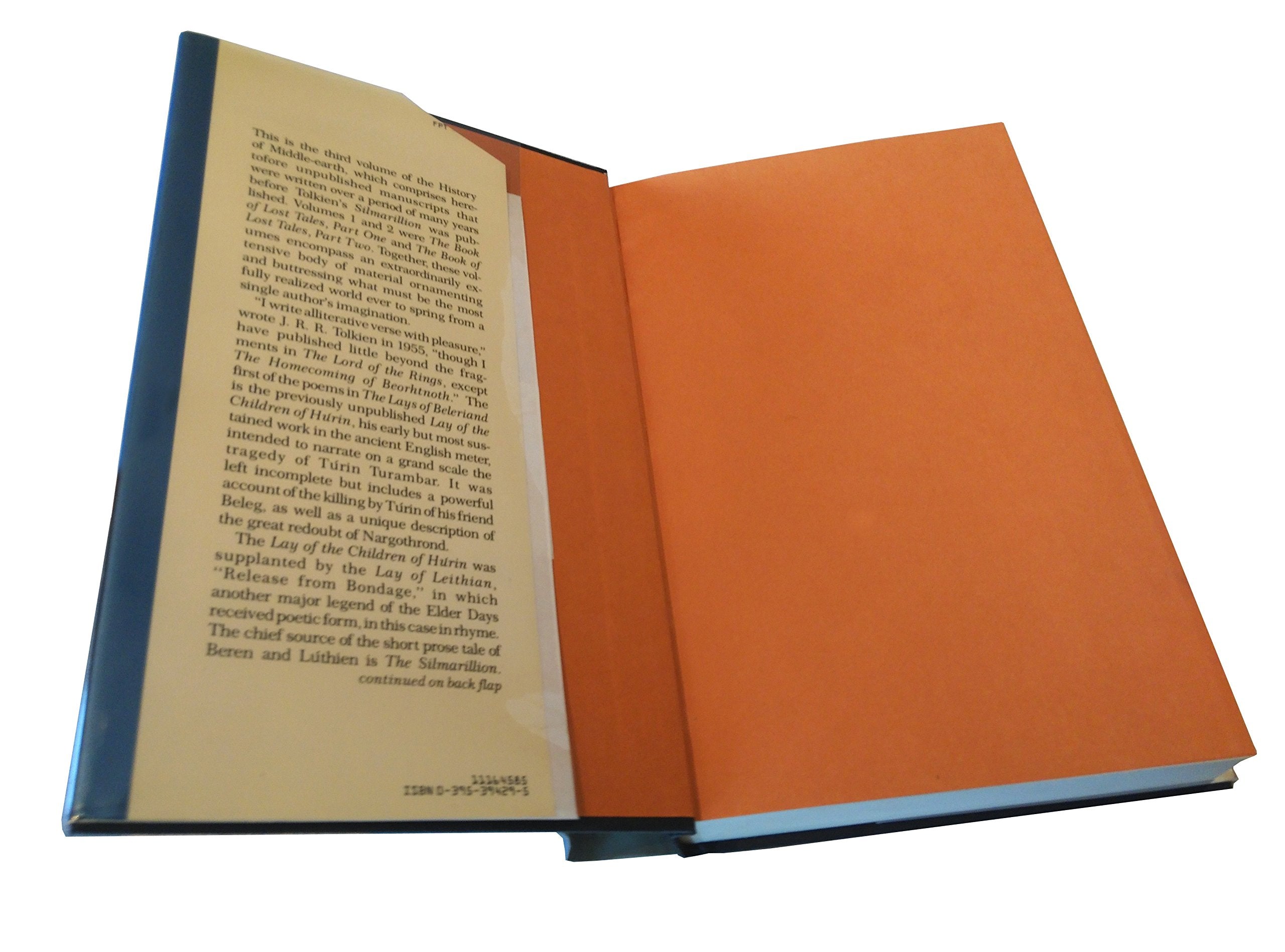 Lays Of Beleriand (History Of Middleearth),Used