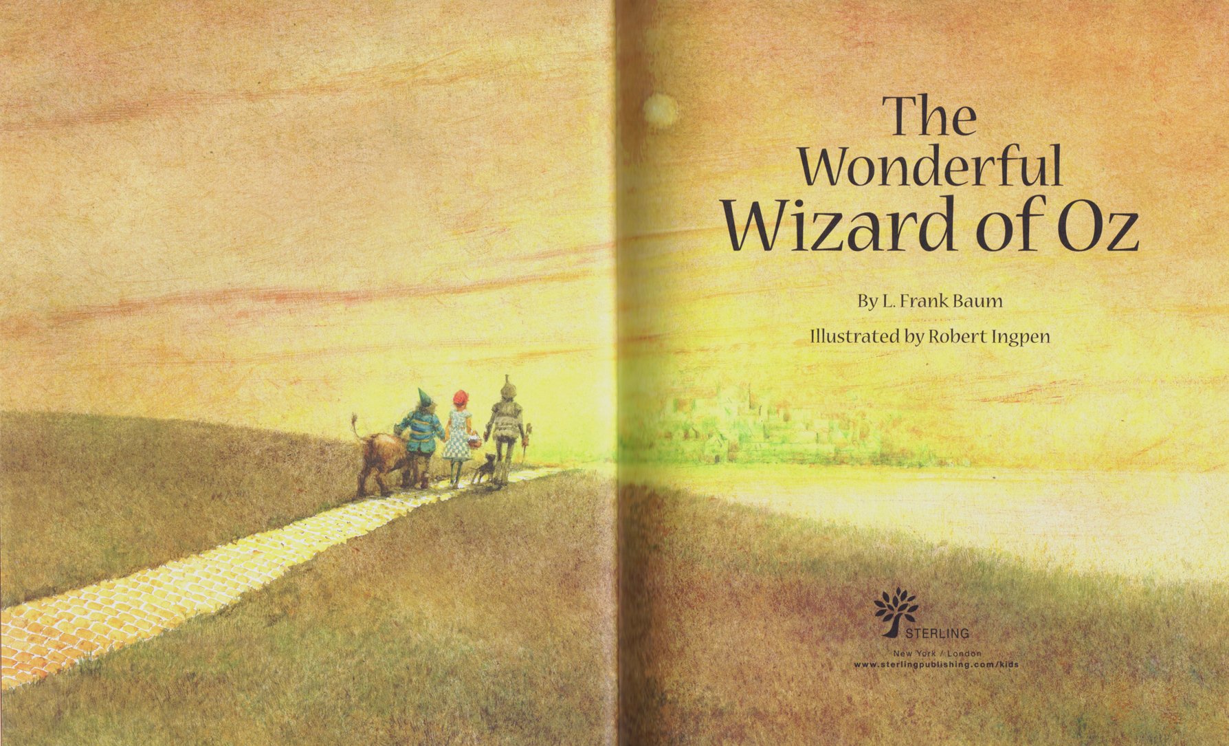The Wonderful Wizard Of Oz (Sterling Illustrated Classics),Used