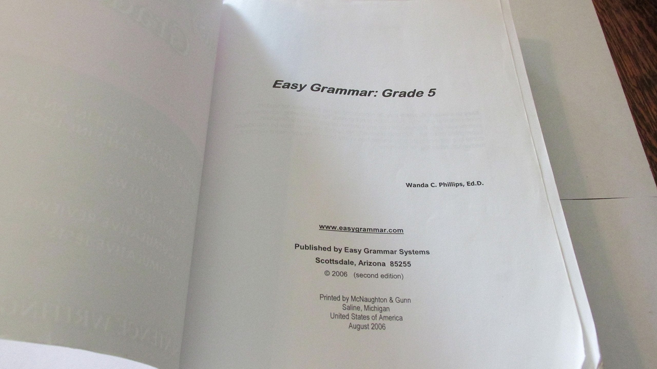 Easy Grammar 5  Teacher Edition,Used