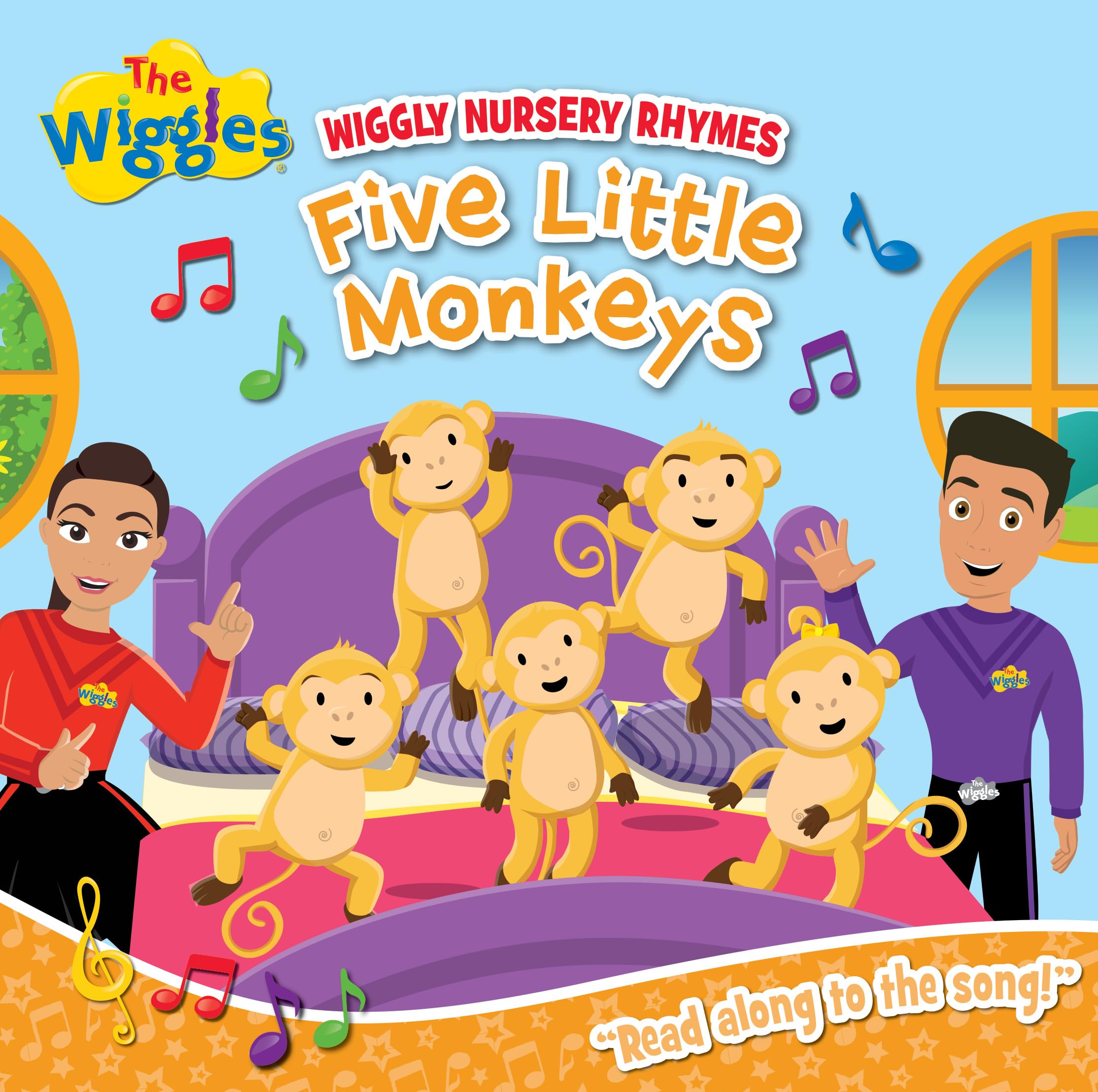 Wiggly Nursery Rhymes: Five Little Monkeys (The Wiggles),New