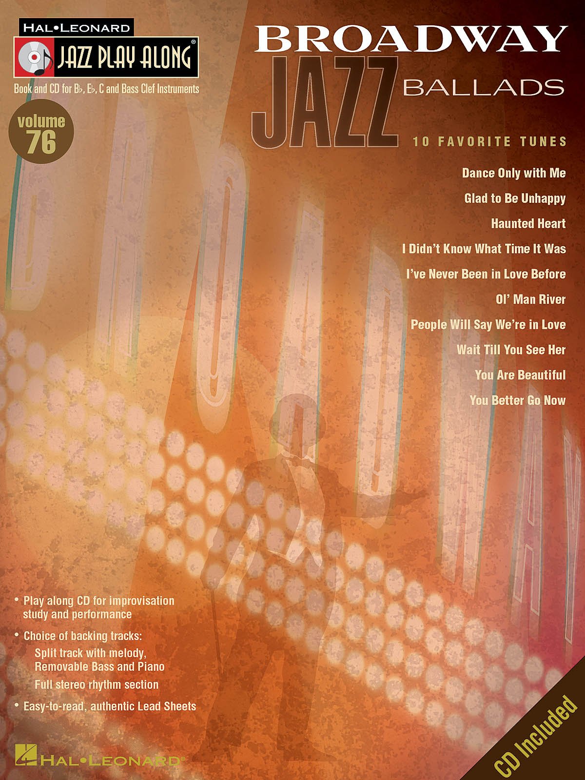 Broadway Jazz Ballads: Jazz Playalong Volume 76 (Hal Leonard Jazz Playalong)