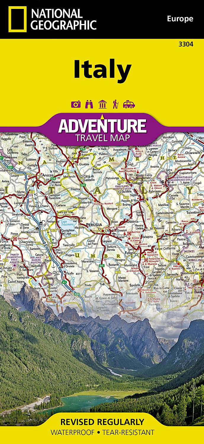 Italy Map (National Geographic Adventure Map, 3304),New