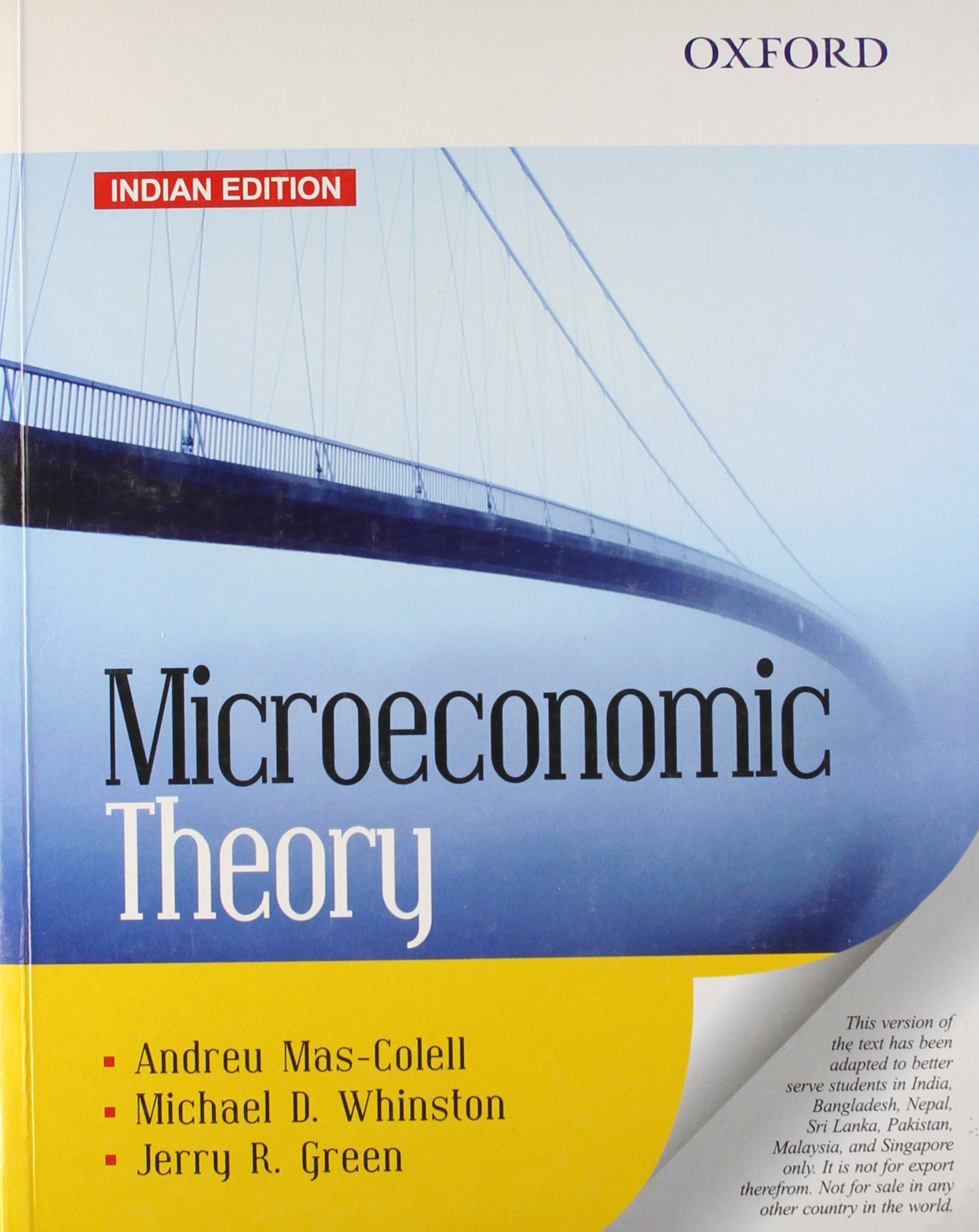 Microeconomic Theory,Used