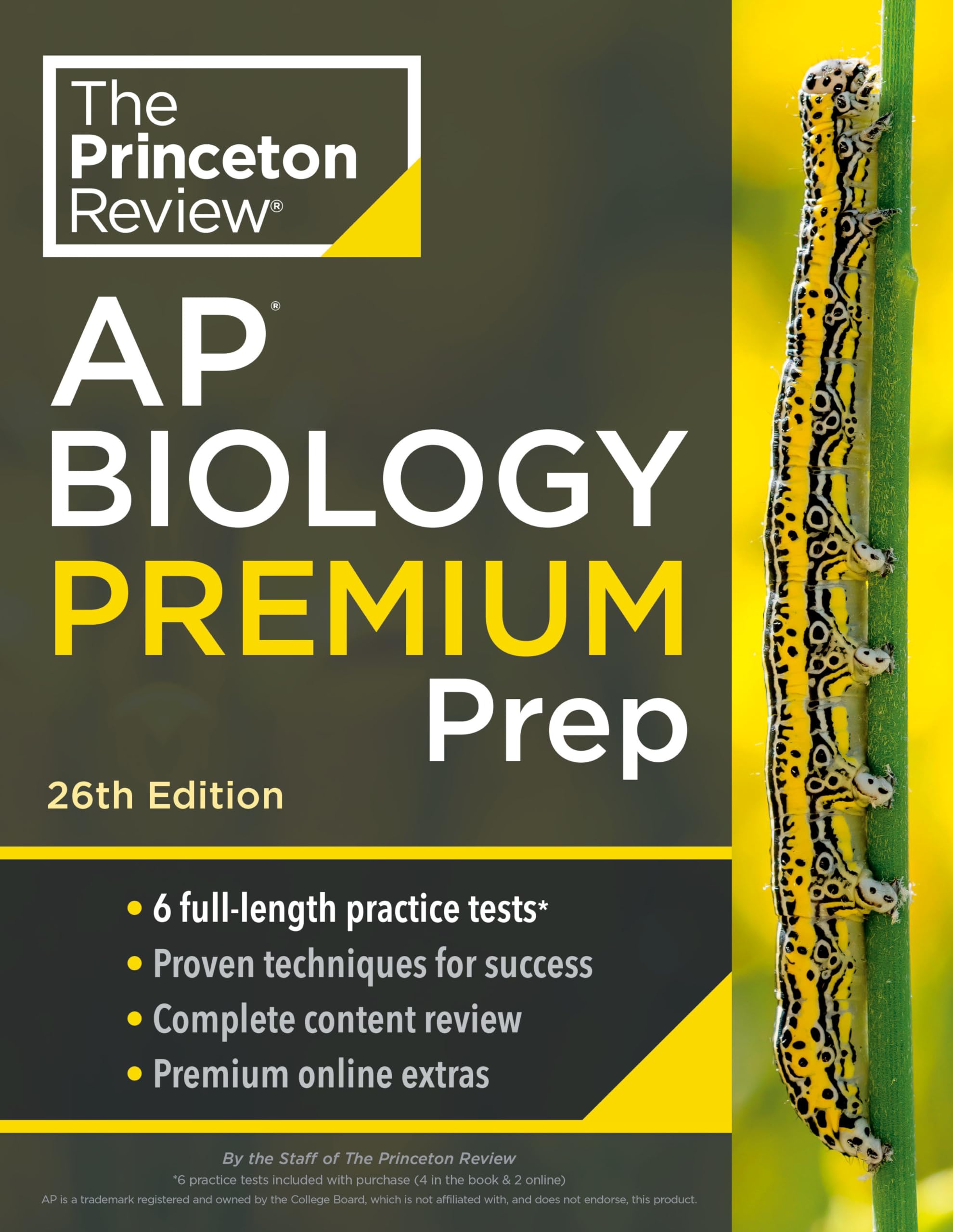 Princeton Review Ap Biology Premium Prep, 26Th Edition: 6 Practice Tests + Complete Content Review + Strategies & Techniques (20,New