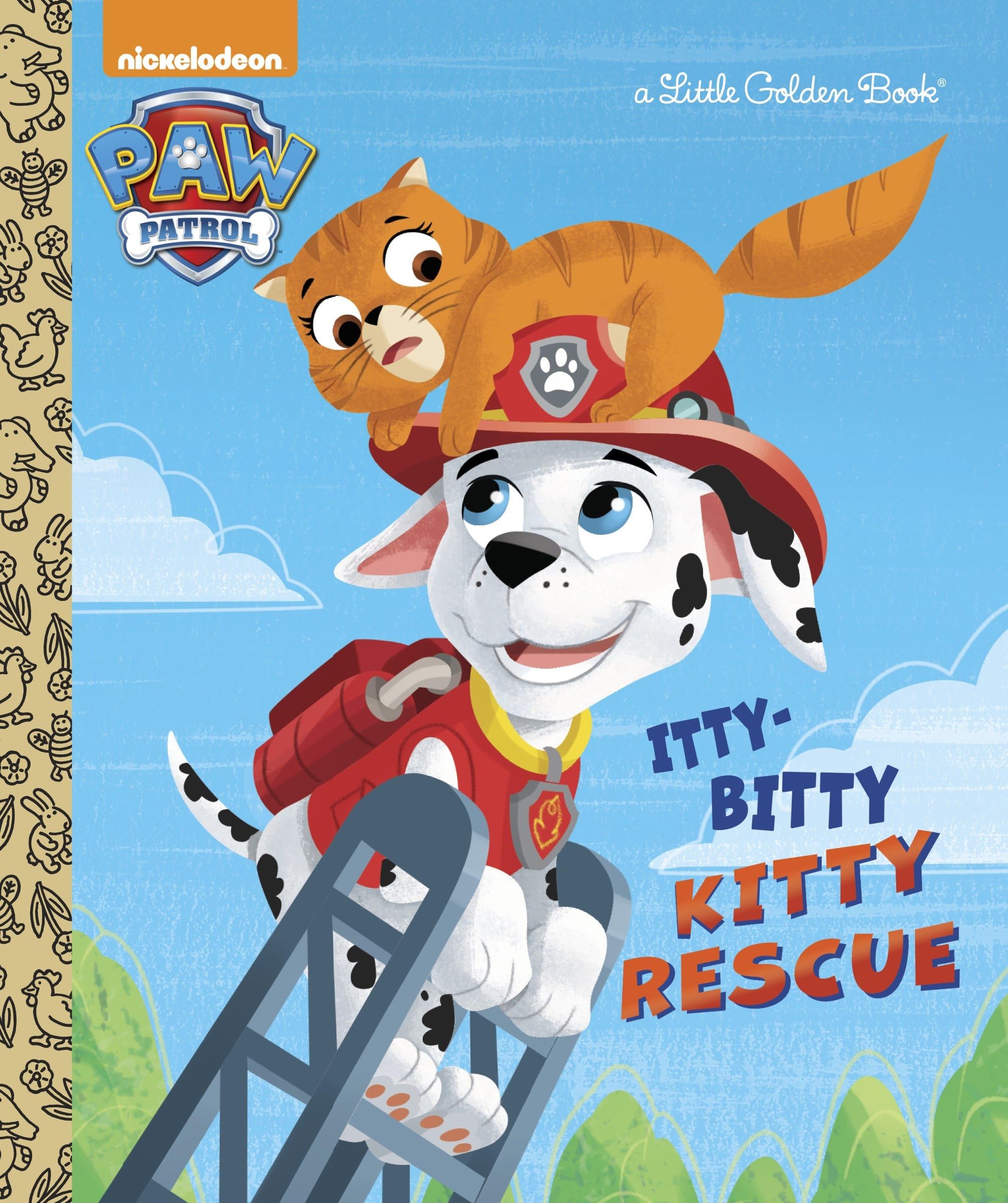 The Ittybitty Kitty Rescue (Paw Patrol) (Little Golden Book),New