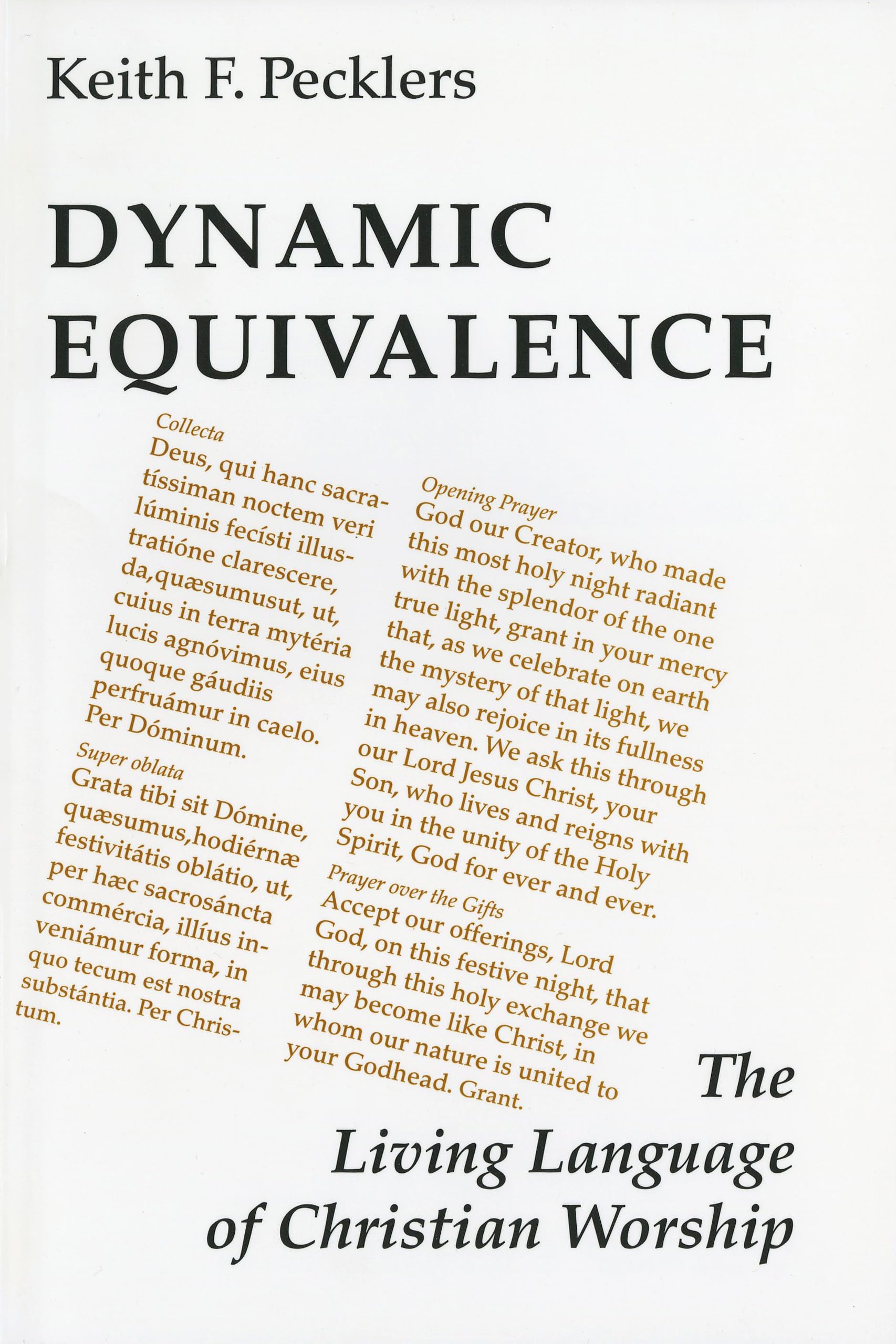 Dynamic Equivalence: The Living Language Of Christian Worship (Pueblo Books),Used
