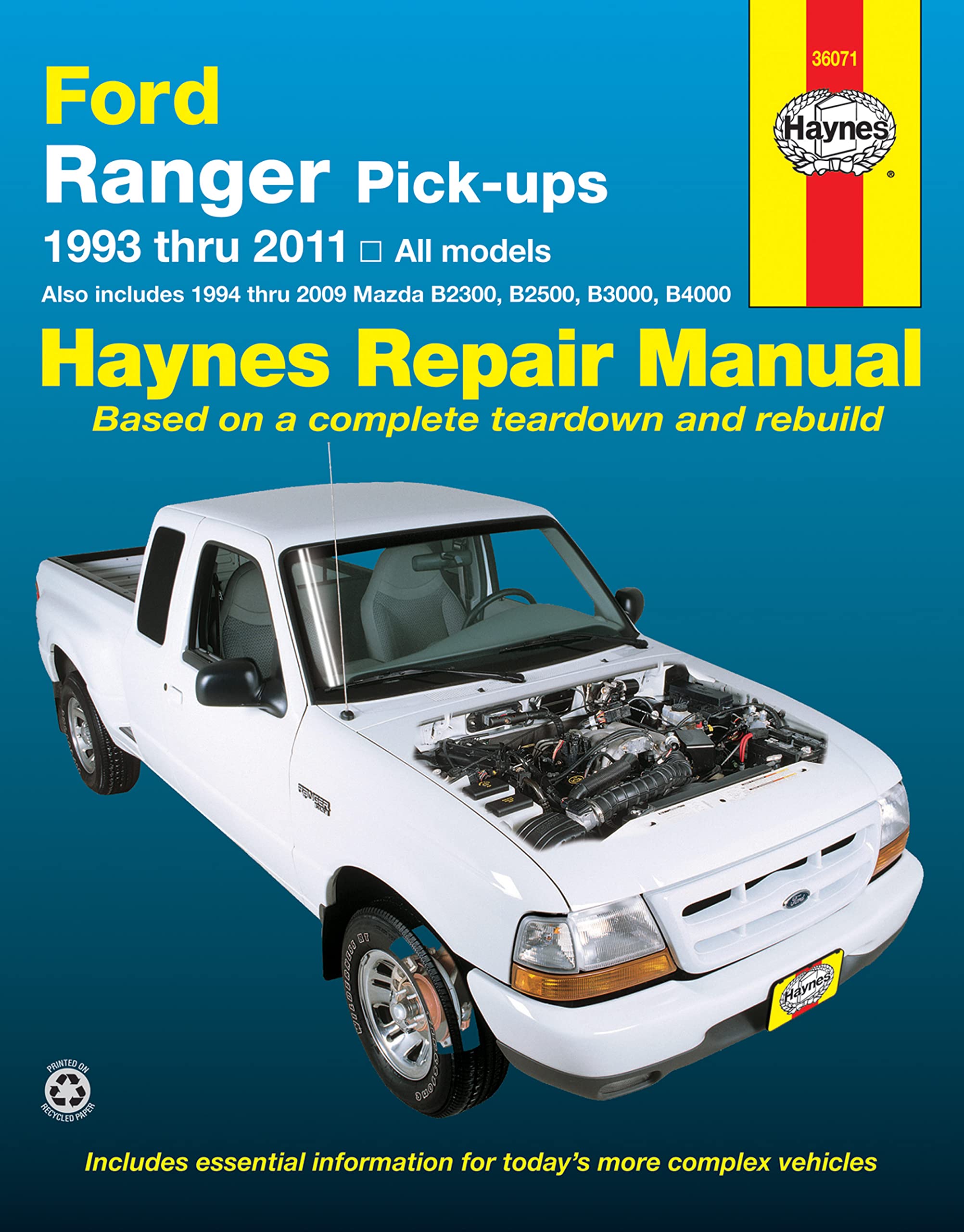 Ford Ranger PickUps (9311) Haynes Repair Manual (USA) (Paperback),Used