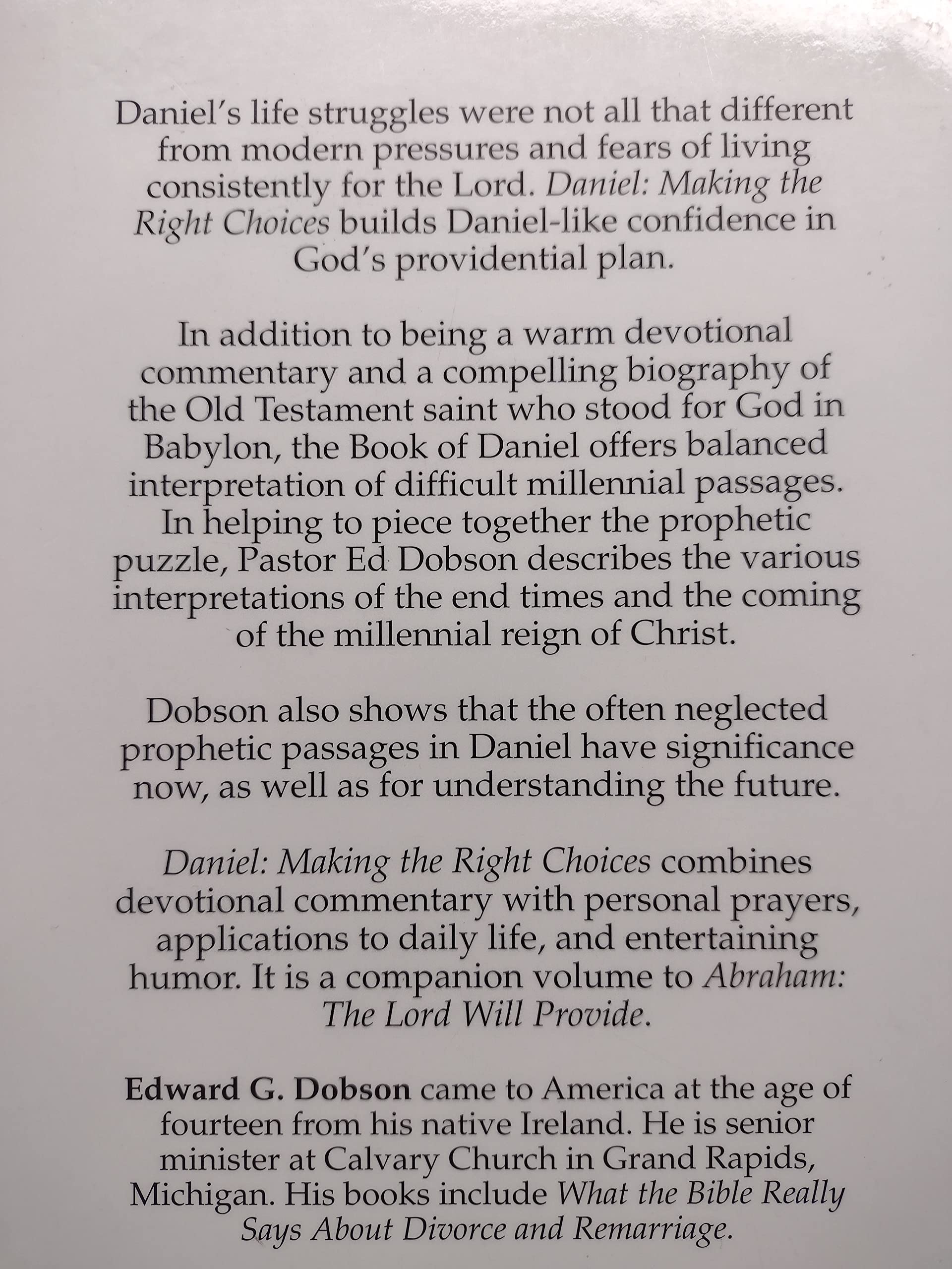 Daniel: Making the Right Choices,Used