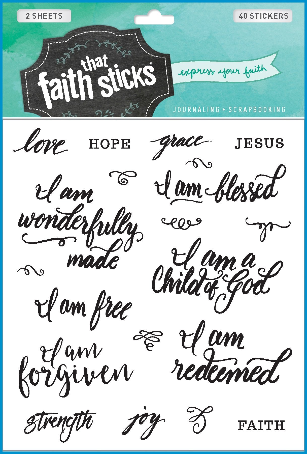 Who I Am in Christ (Faith That Sticks Stickers),New