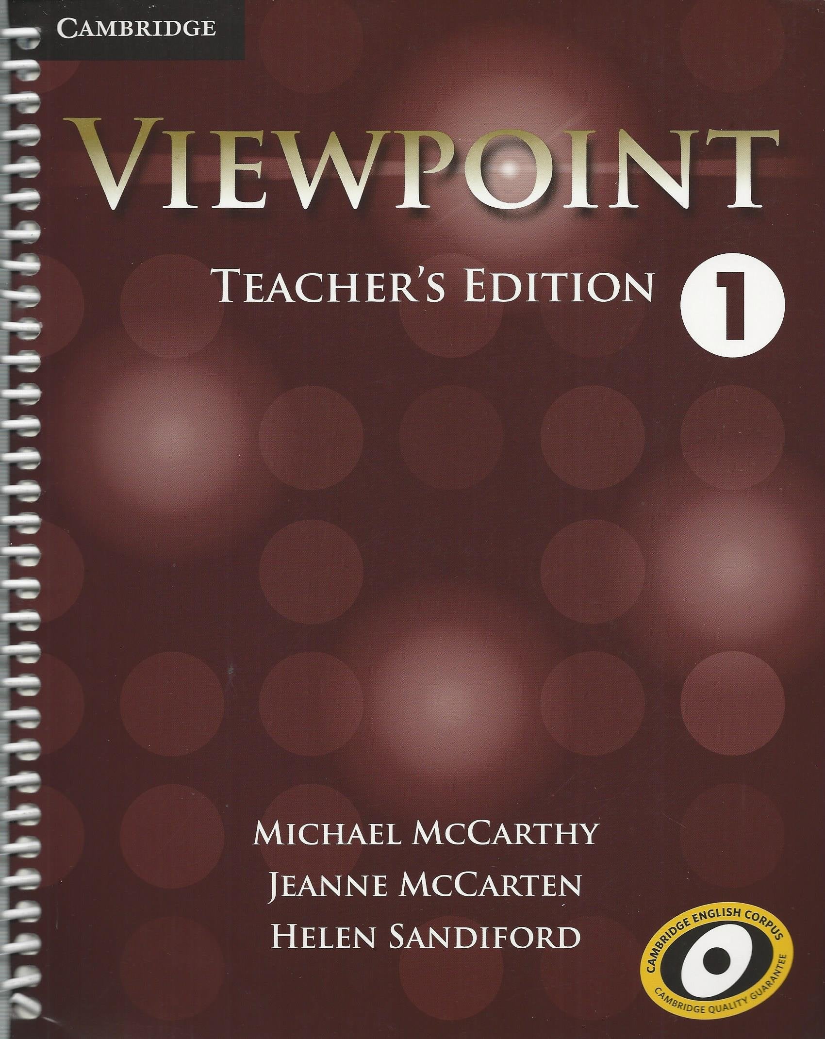 Viewpoint Level 1 Teacher's Edition with Assessment Audio CD/CDROM,Used