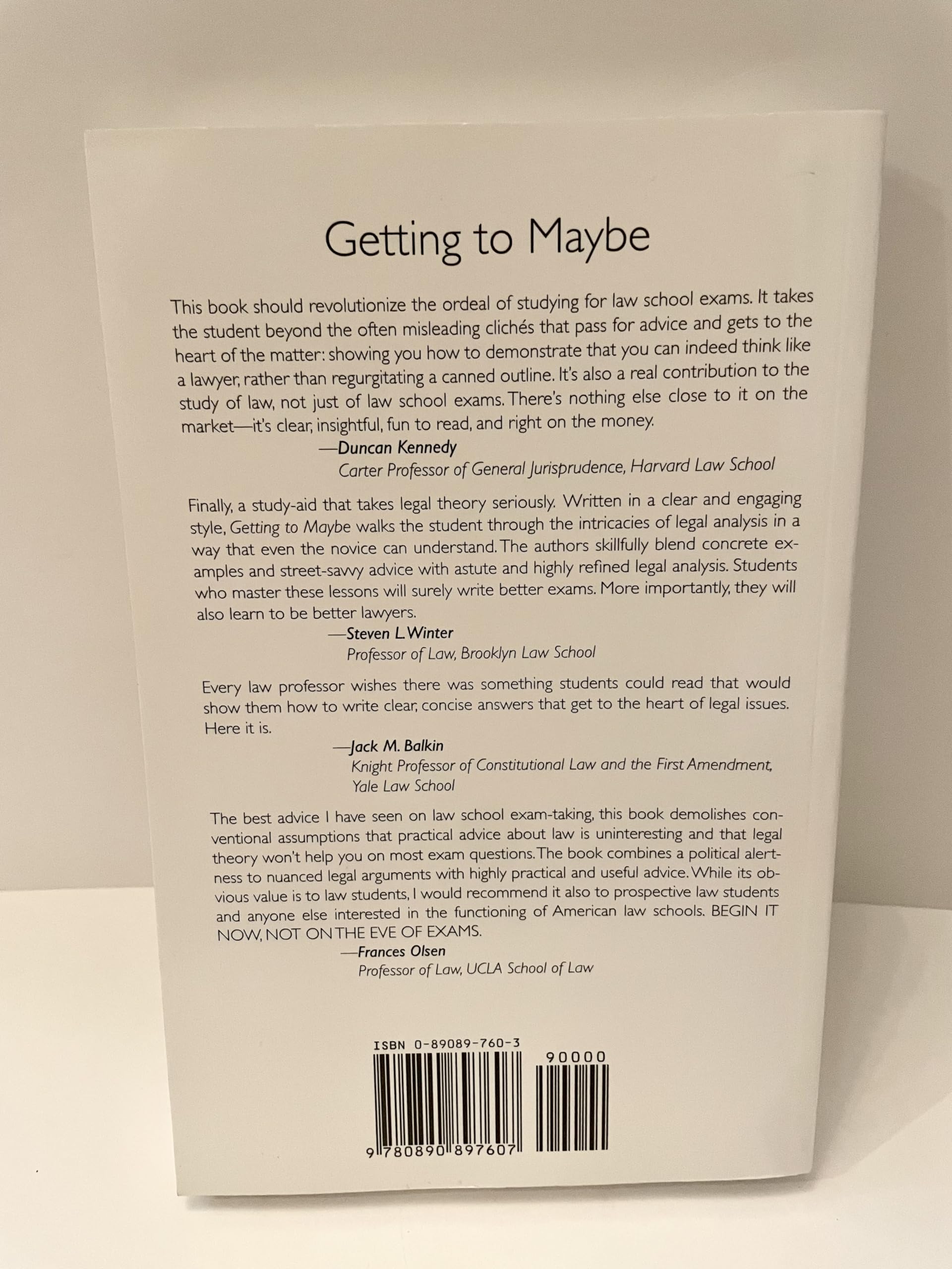 Getting to Maybe: How to Excel on Law School Exams by Carolina Academic Press - Essential Guide for Law Students