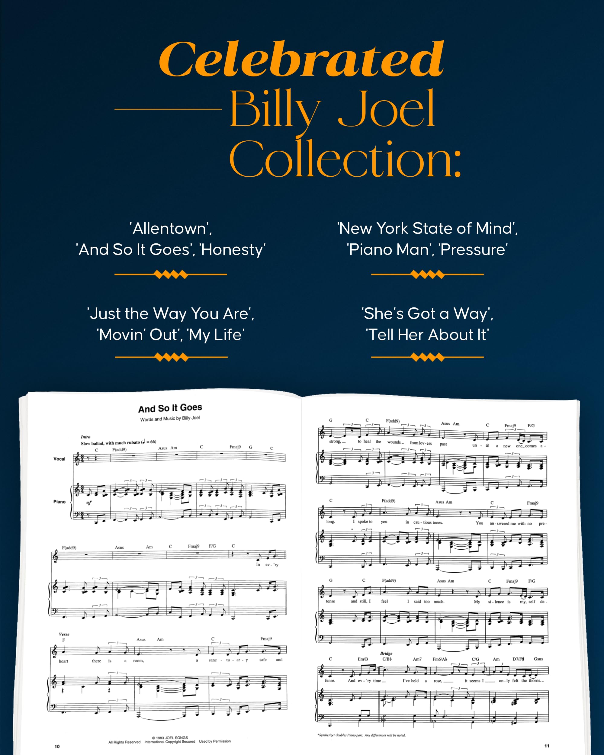 The Billy Joel Keyboard Book: Notefornote Keyboard Transcriptions,Used