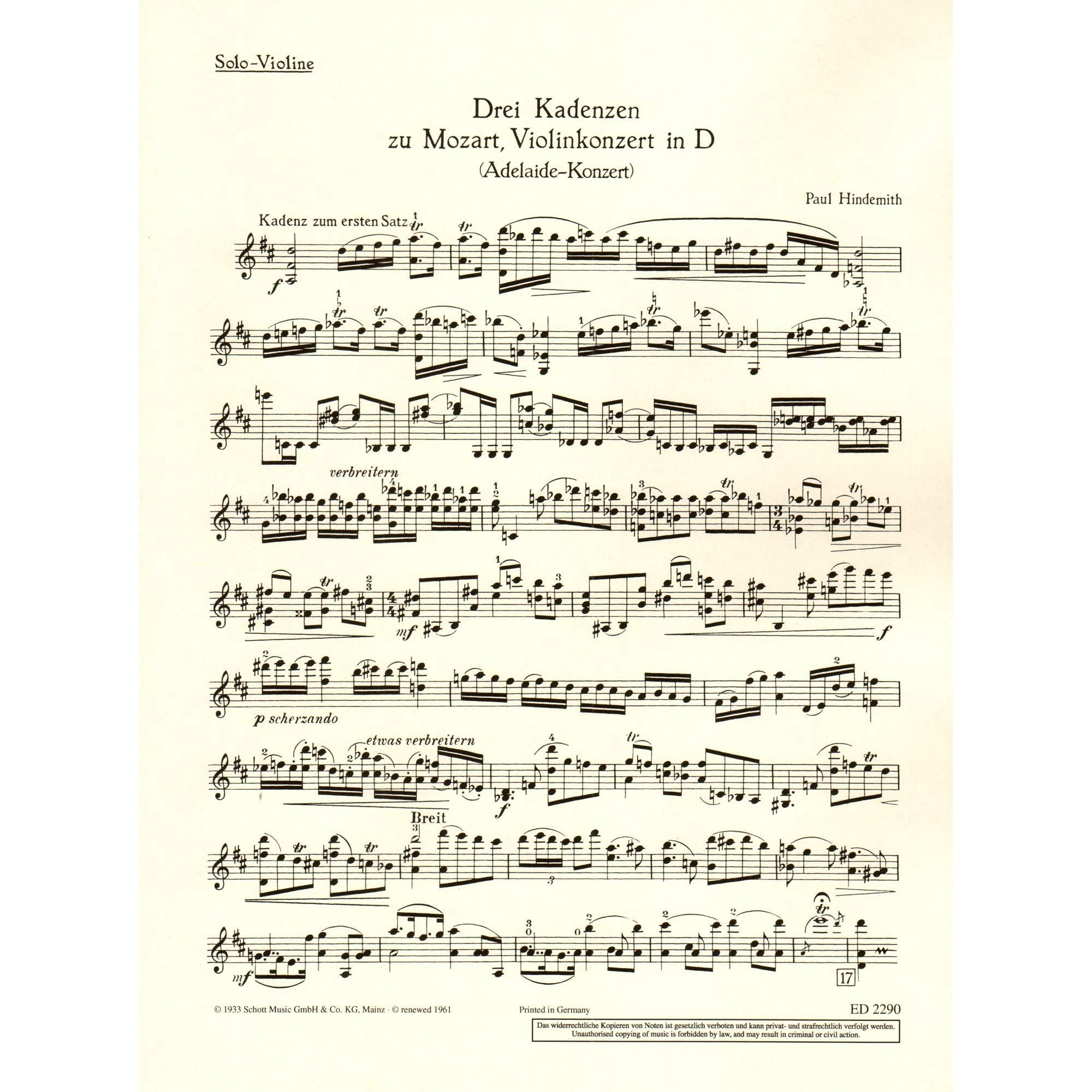 Concerto in D Major, KV. 294a: