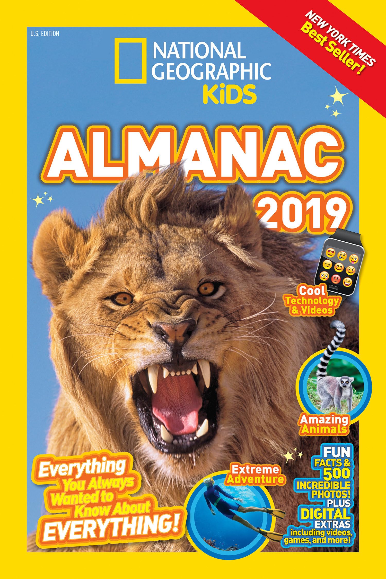 National Geographic Kids Almanac 2019 (National Geographic Almanacs),Used