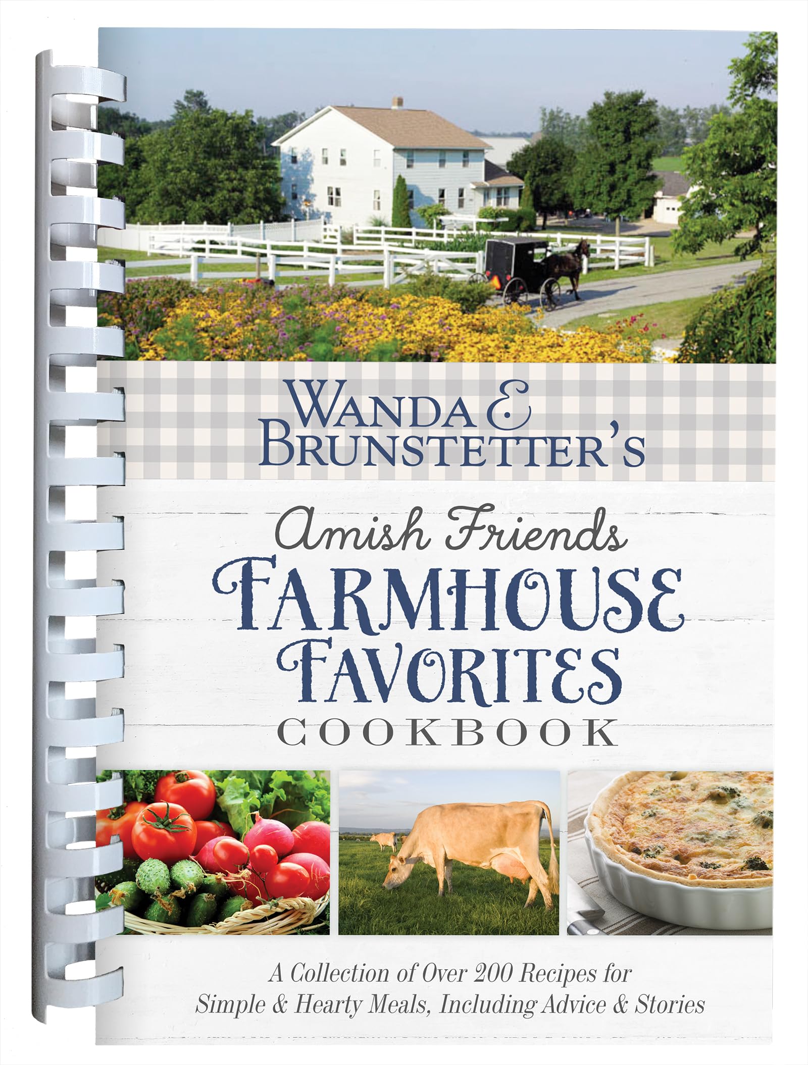 Wanda E. Brunstetters Amish Friends Farmhouse Favorites Cookbook: A Collection of Over 200 Recipes for Simple and Hearty Meals, ,Used