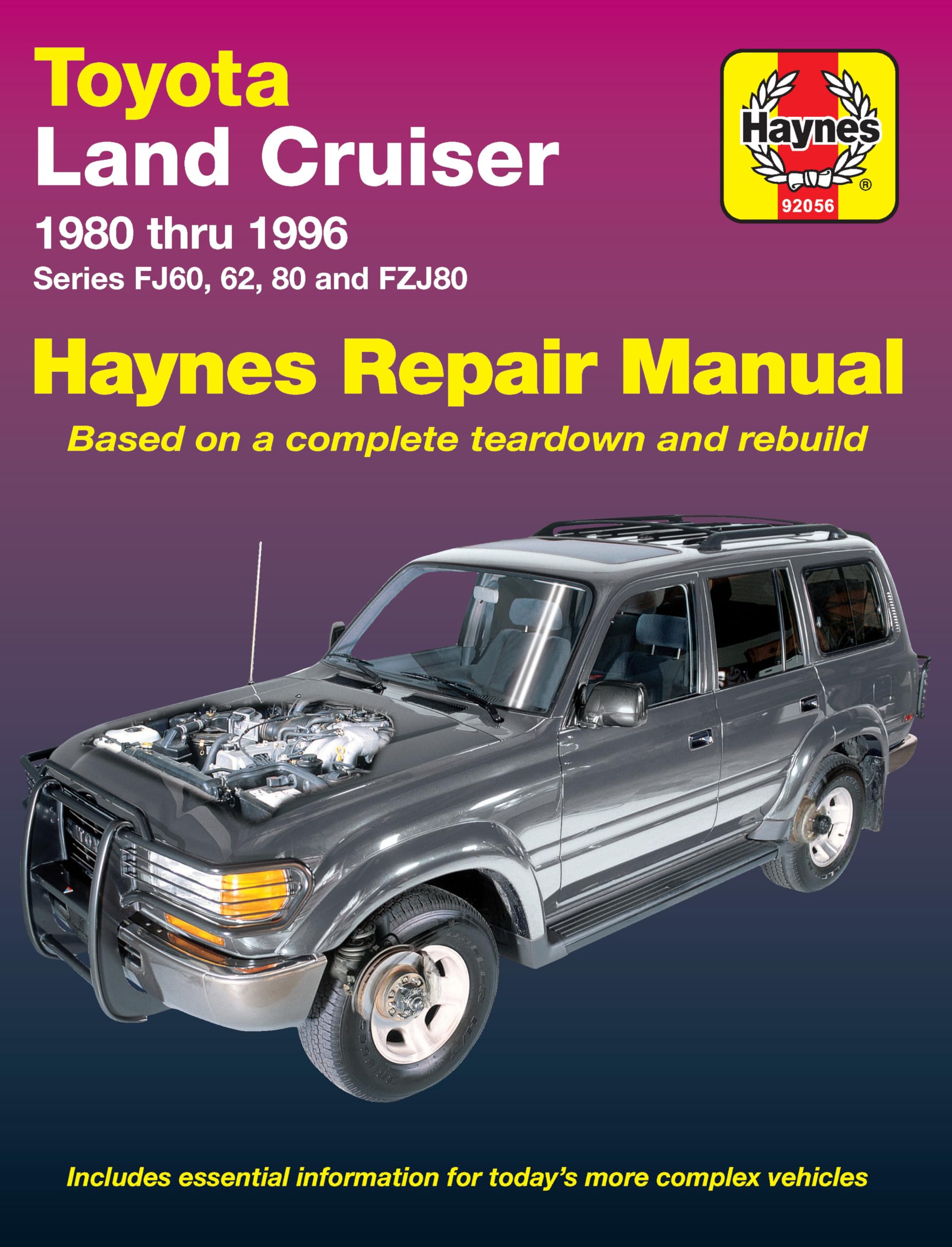 Toyota Land Cruiser FJ60, 62,80 & FZJ80, '80'96 (Haynes Repair Manuals),Used