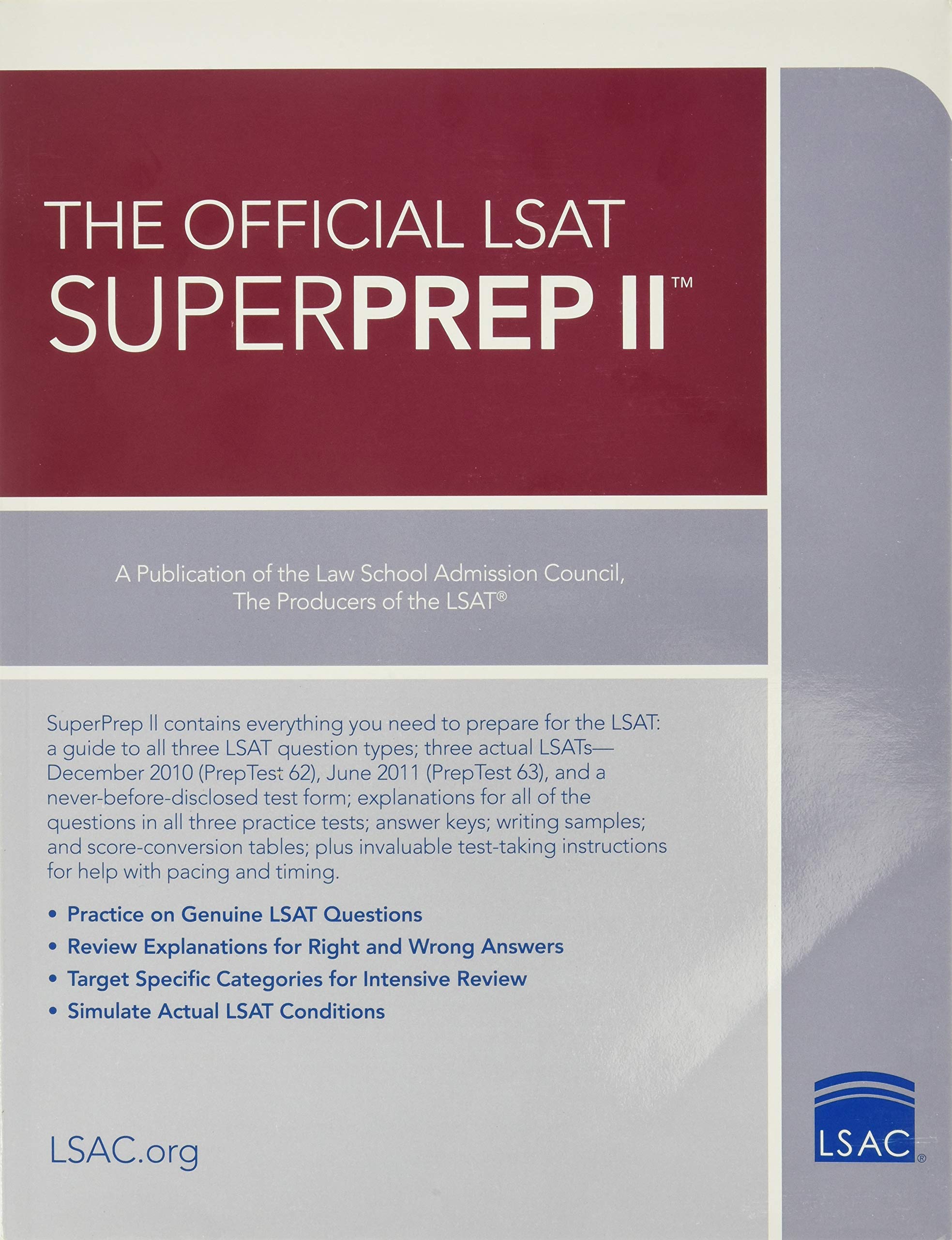 The Official LSAT SuperPrep II: The Champion of LSAT Prep,Used