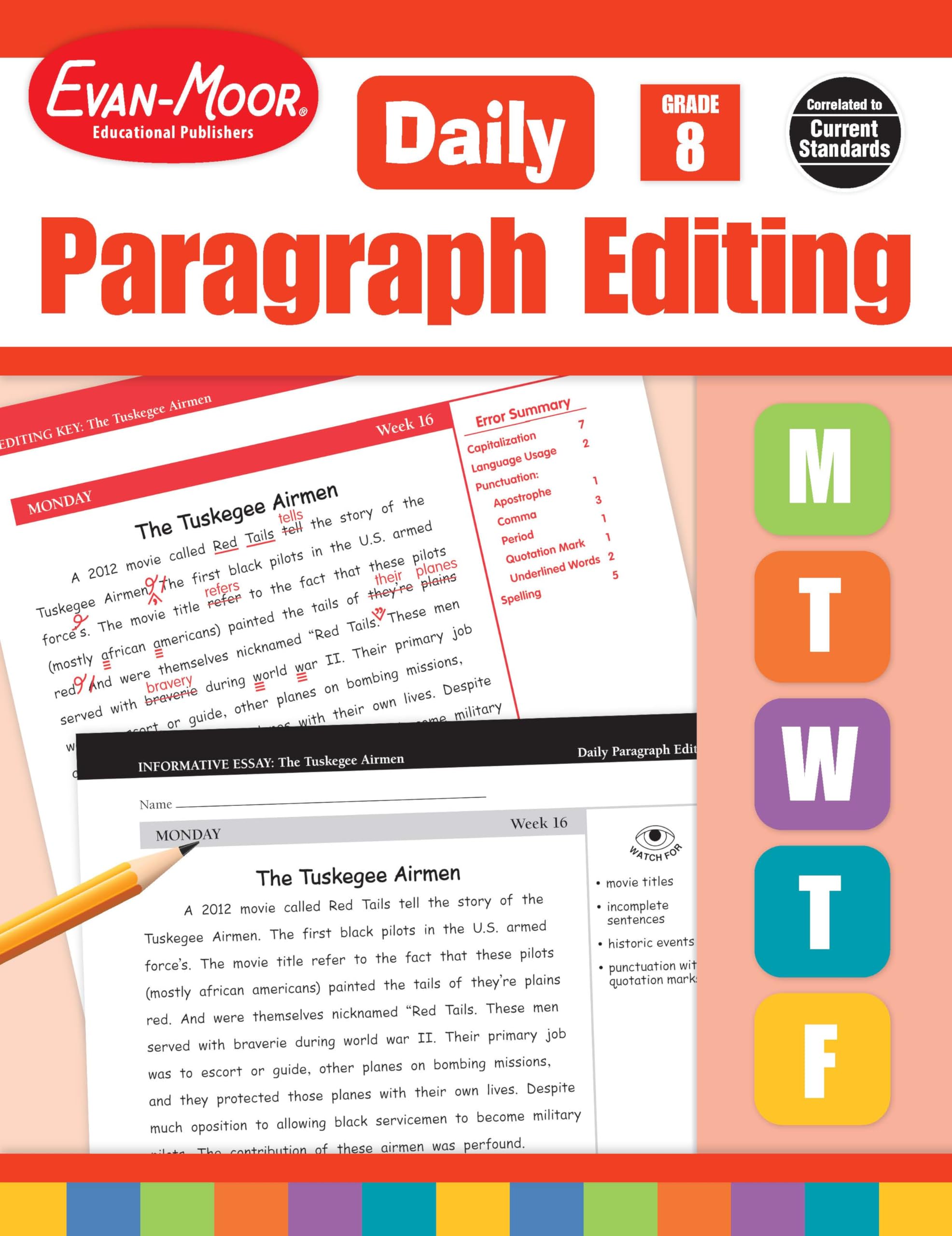 Daily Paragraph Editing, Grade 8 Teacher Edition,Used