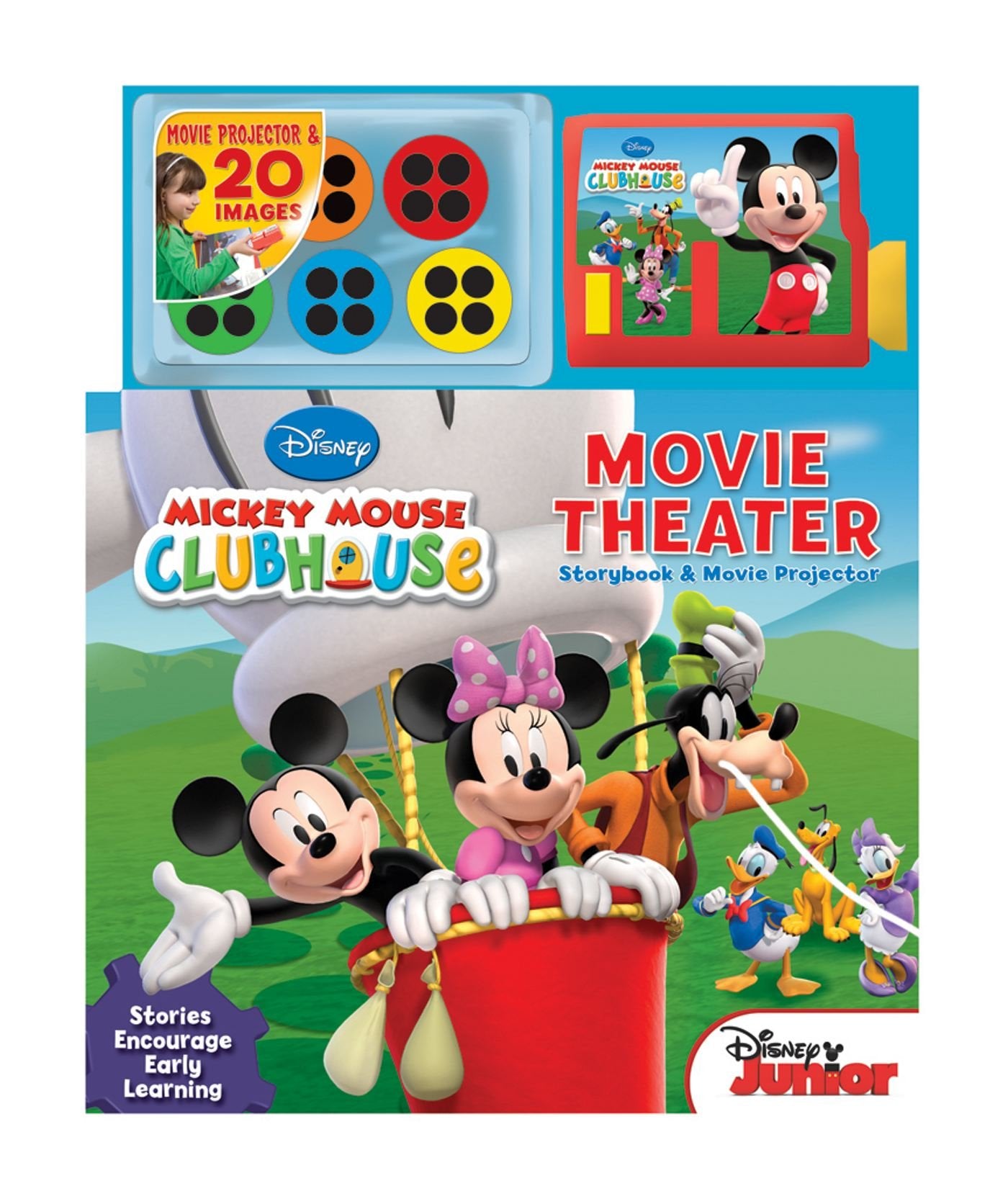 Disney Mickey Mouse Clubhouse Movie Theater: Storybook And Movie Projector,Used