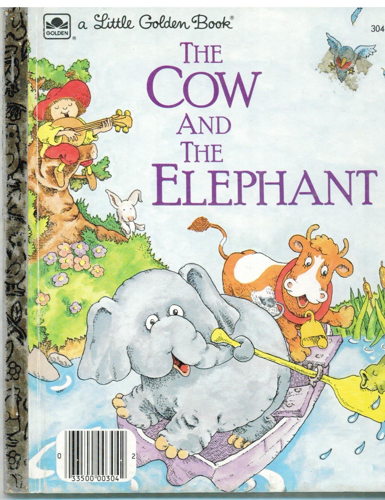 The cow and the elephant (A Little Golden Book),Used