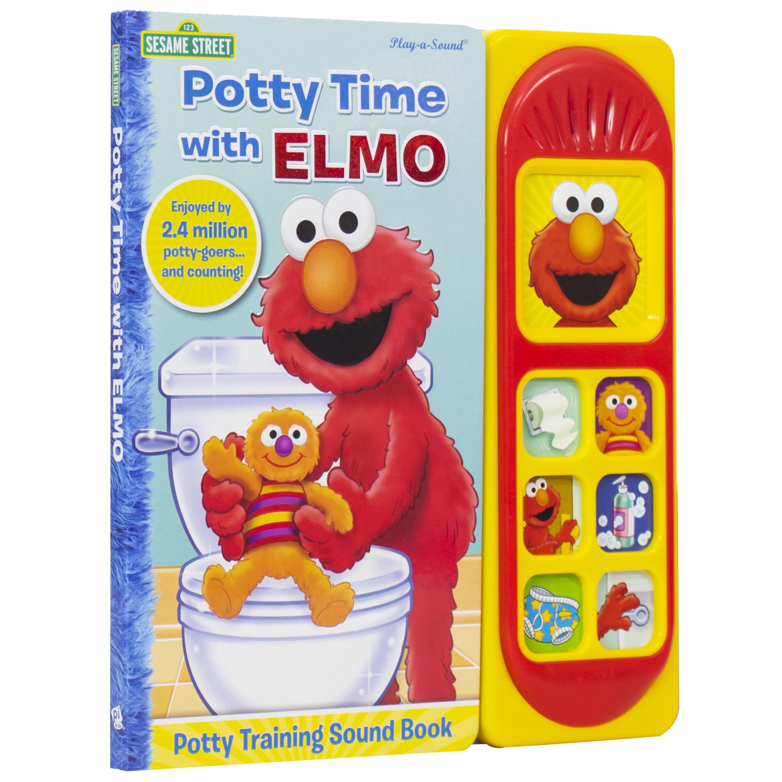 Sesame Street Potty Time with Elmo Potty Training Sound Book PI Kids,Used