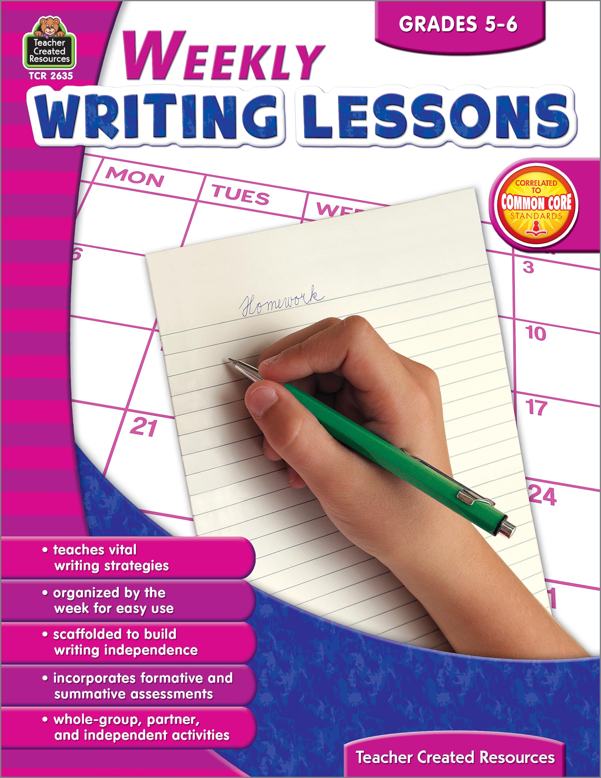 Weekly Writing Lessons Grades 56: Grades 56,Used