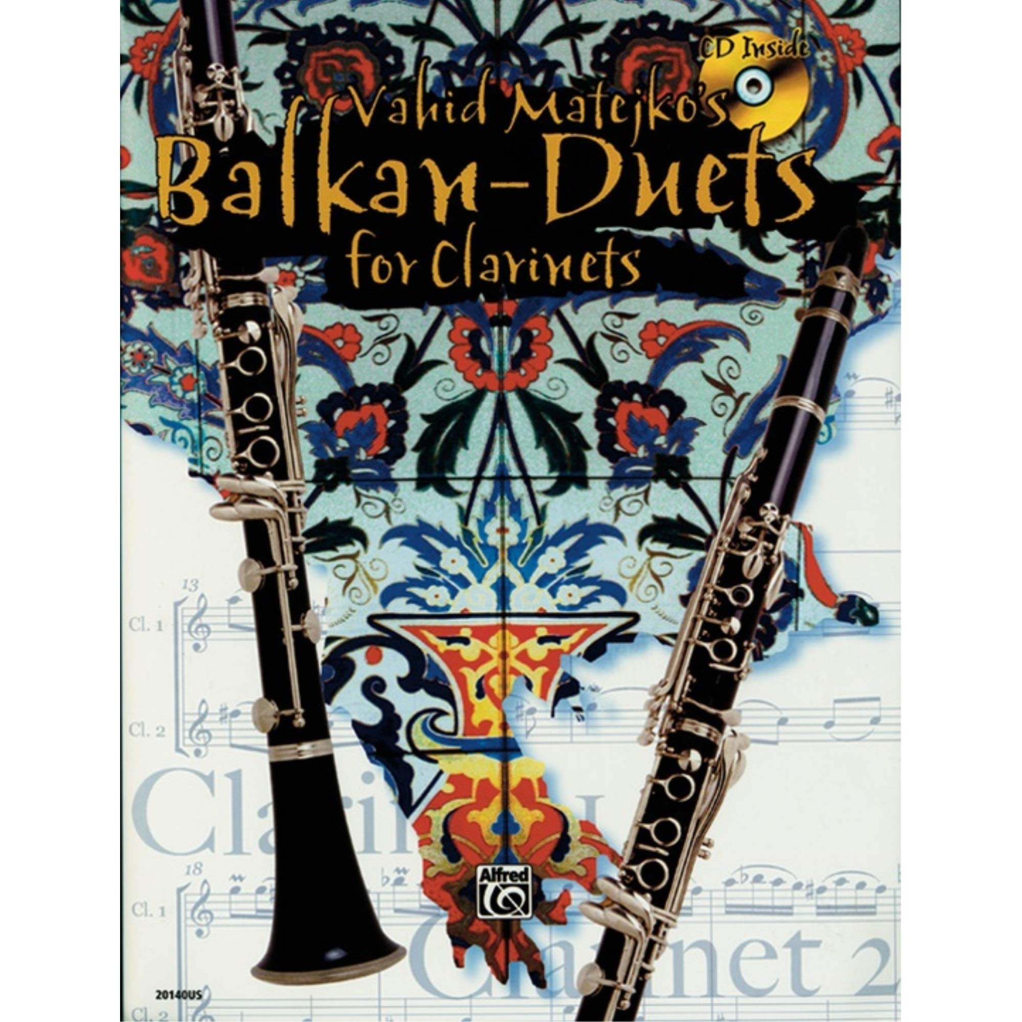 Vahid Matejko's Balkan Duets for Clarinets: Book & CD,Used