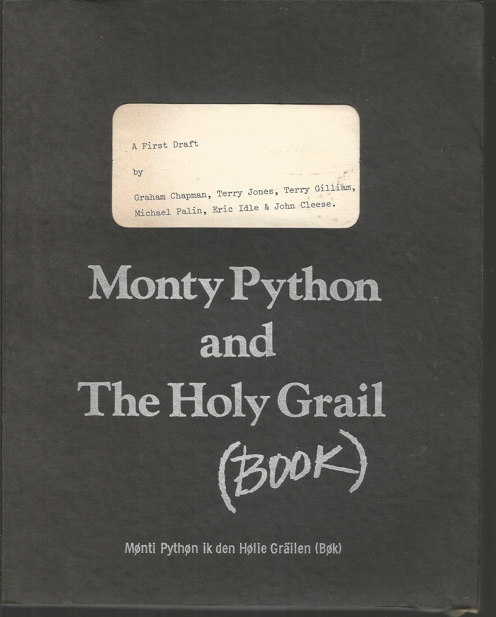 Monty Python And The Holy Grail (Book): Monty Python'S Second Film: A First Draft,New