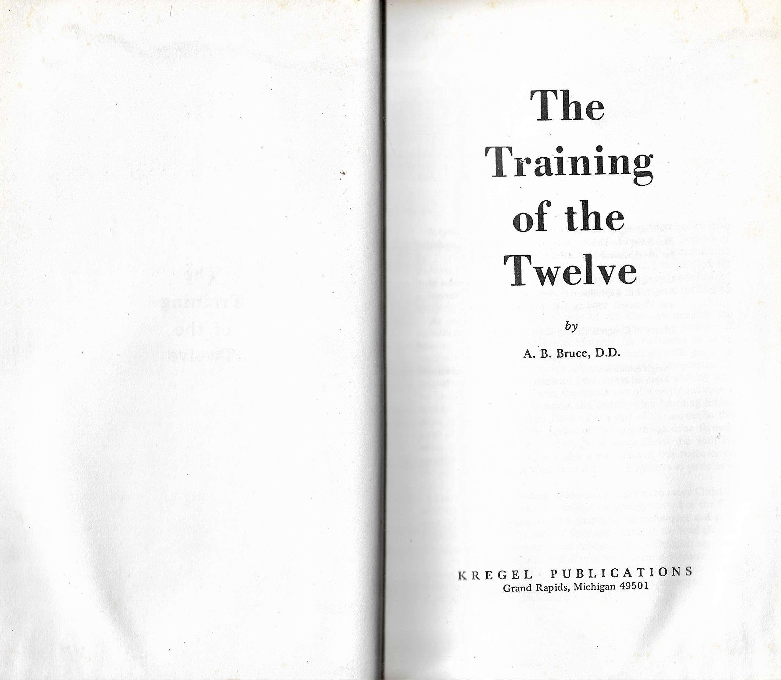 The Training of the Twelve,New