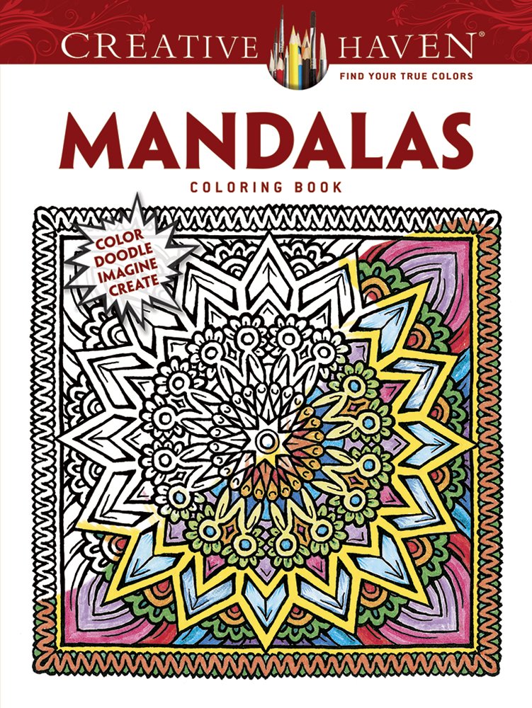 COSTCO Creative Haven Mandalas Coloring Book: Color Doodle Imagine Create,Used