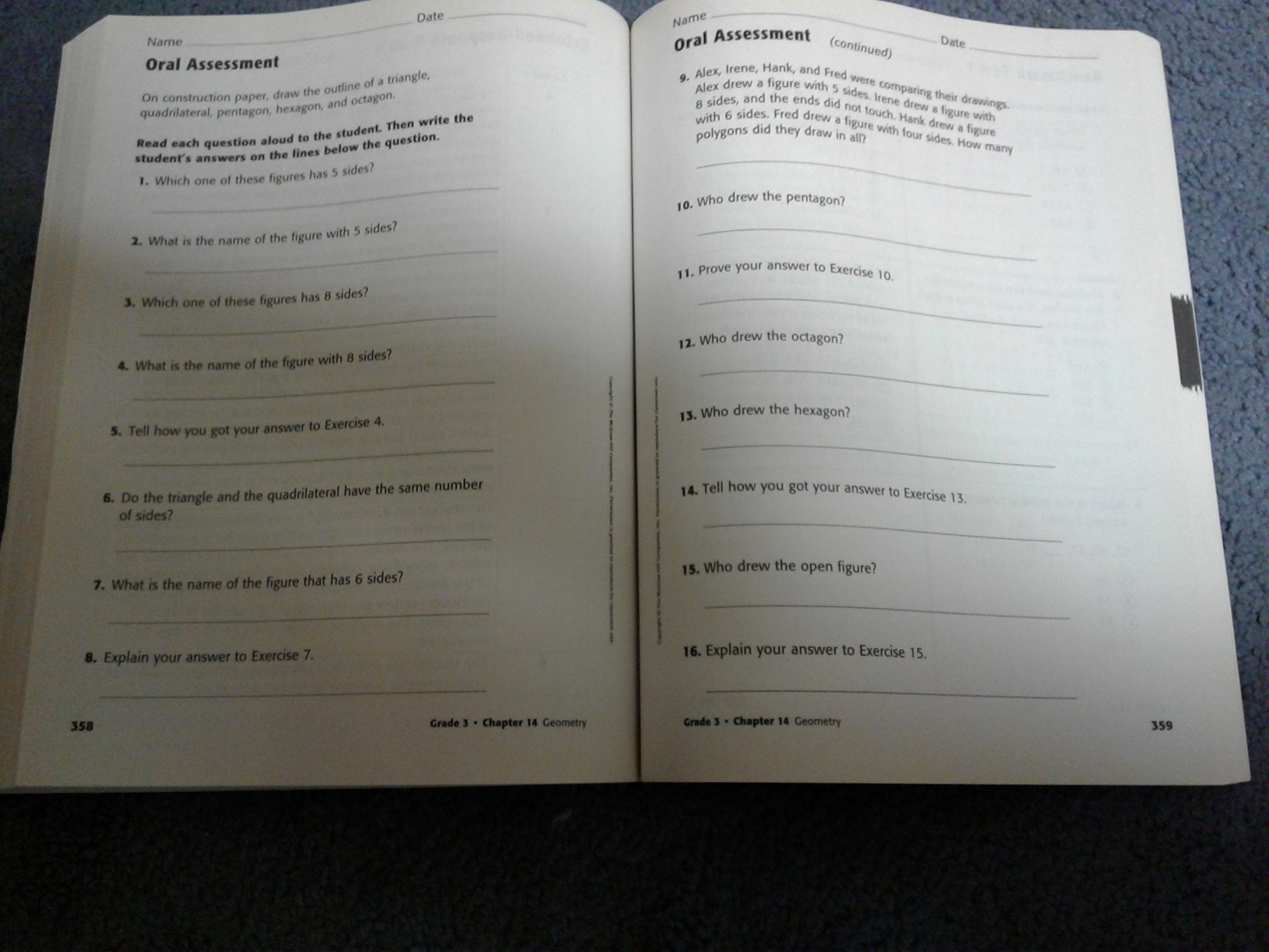 My Math Grade 3 Assessment Masters,Used
