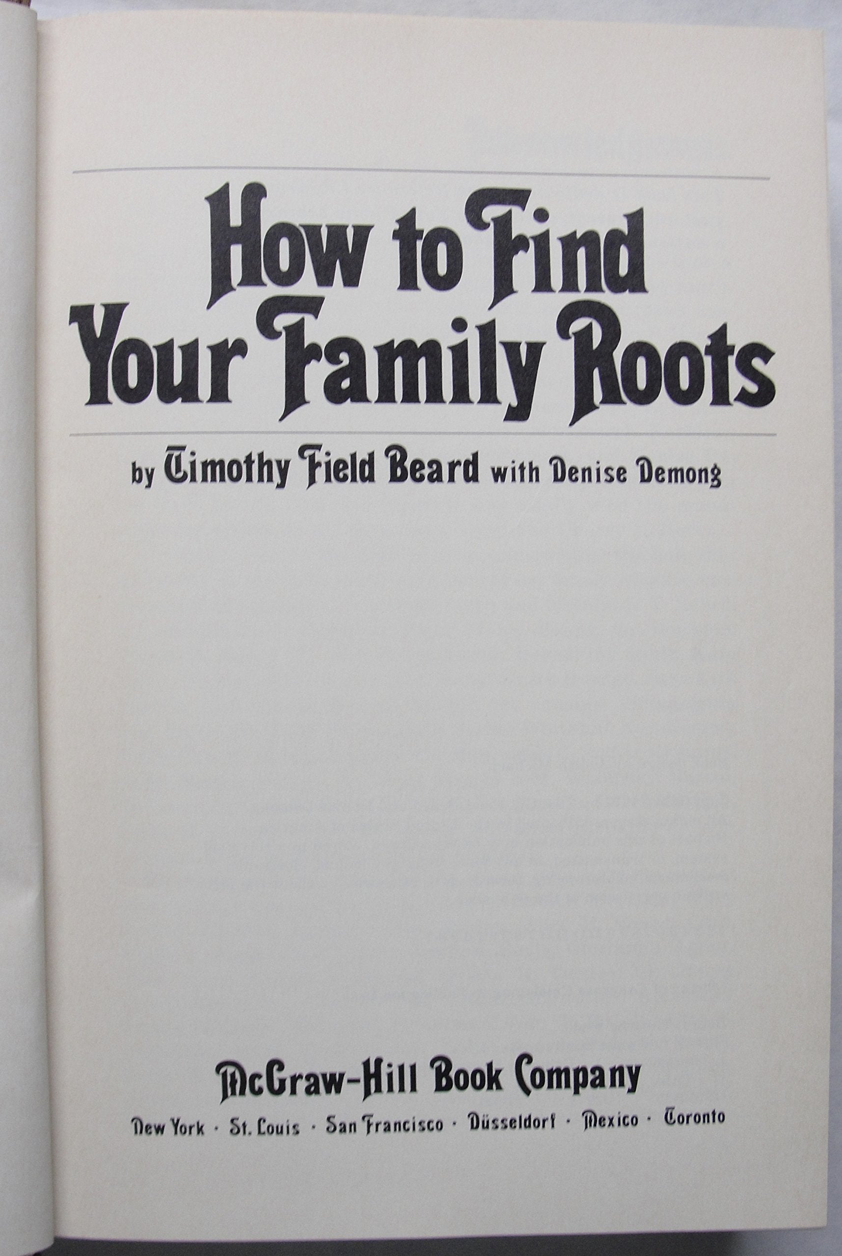 How To Find Your Family Roots,Used